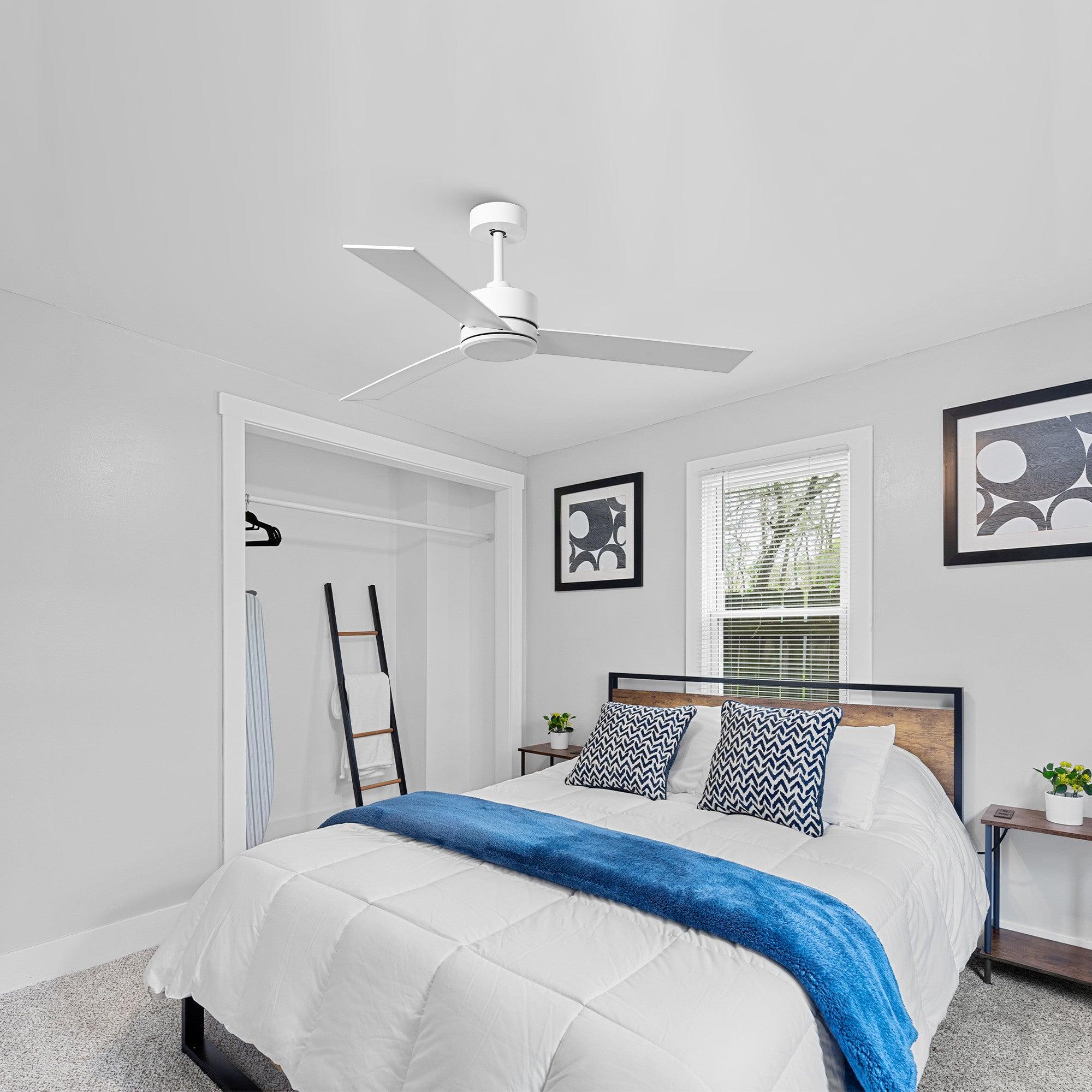 Parrot Uncle 52-Inch DC Motor 3 Blades Modern Downrod Mount Ceiling Fan