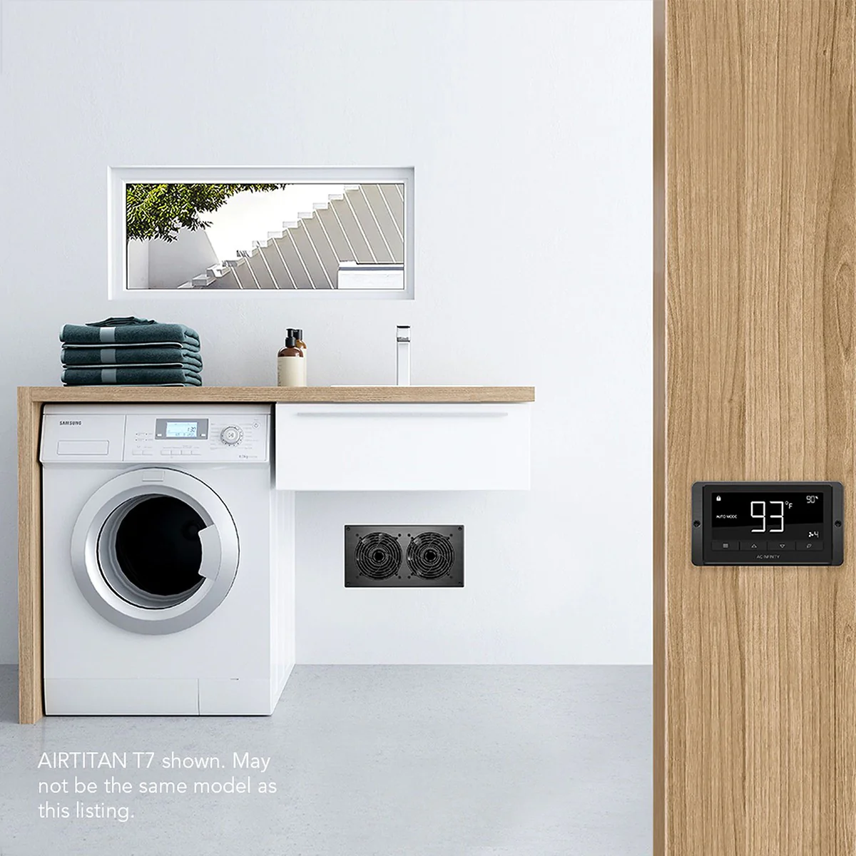 AC Infinity AIRTITAN T3 6-In Ventilation Fan w/ Temperature & Humidity Controller