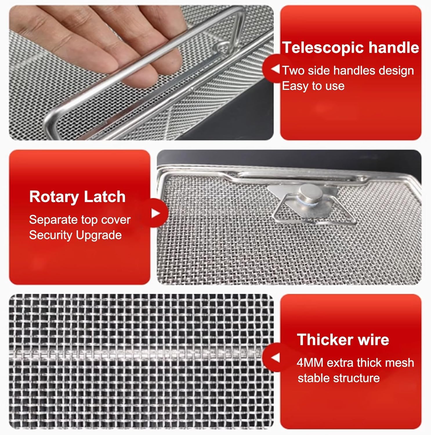 Surgical Instrument Sterilization Basket, 304 Stainless Steel Mesh Perforated Tray with Lid, Ideal for Operating Theatres and Dental Use, 35x25cm