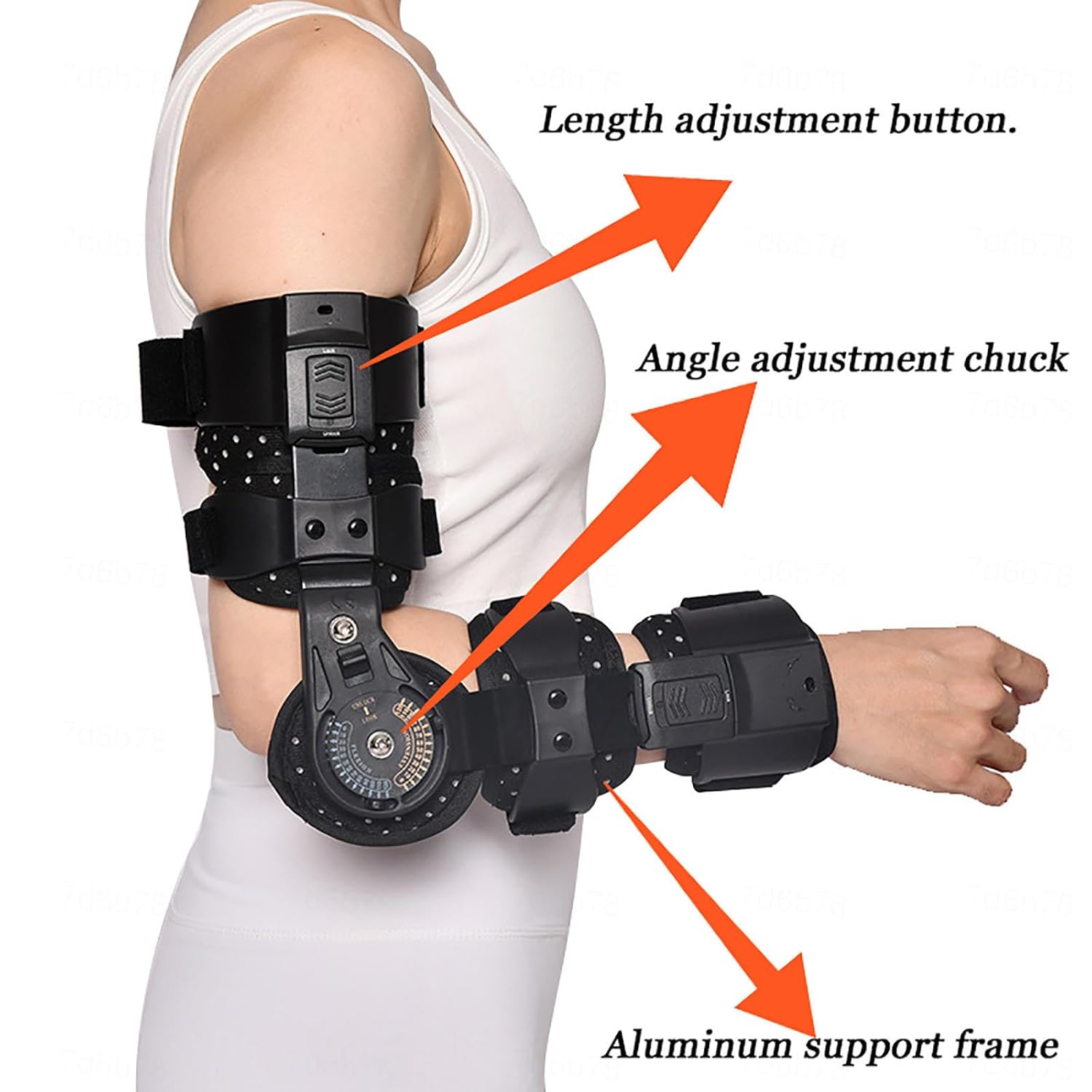 Hinged Elbow Brace Arm Support for Ulnar Nerve Entrapment, Post OP Elbow Brace for Cubital Tunnel Syndrome Physical Therapy and Recovery,for Sleep and Work, for Woman, Man,(Left