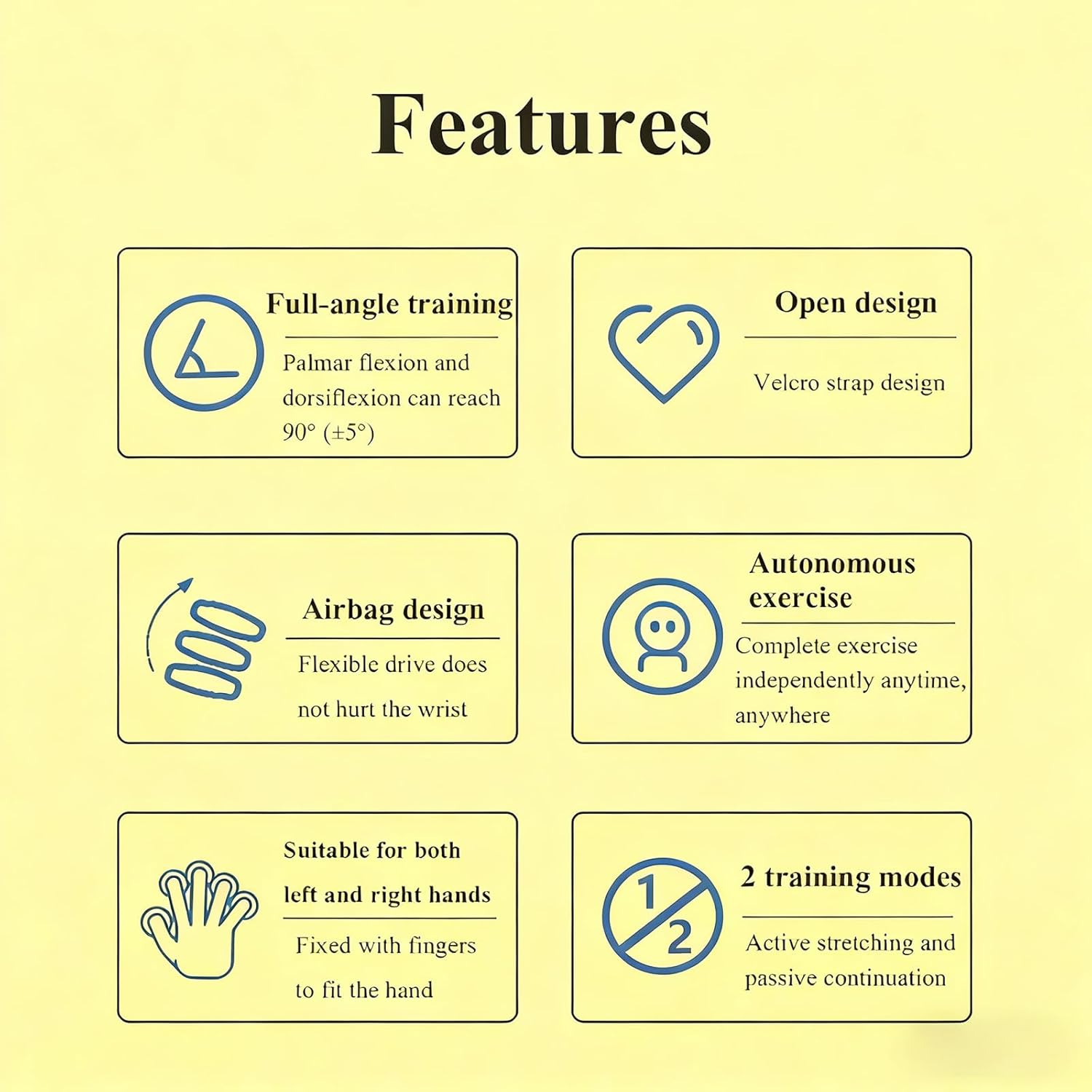 Wrist Rehabilitation Trainer, Professional Wrist Recovery Exerciser, Premium Wrist Support for Rehabilitation, 9 Speed and Strength Levels, Full Angle Training