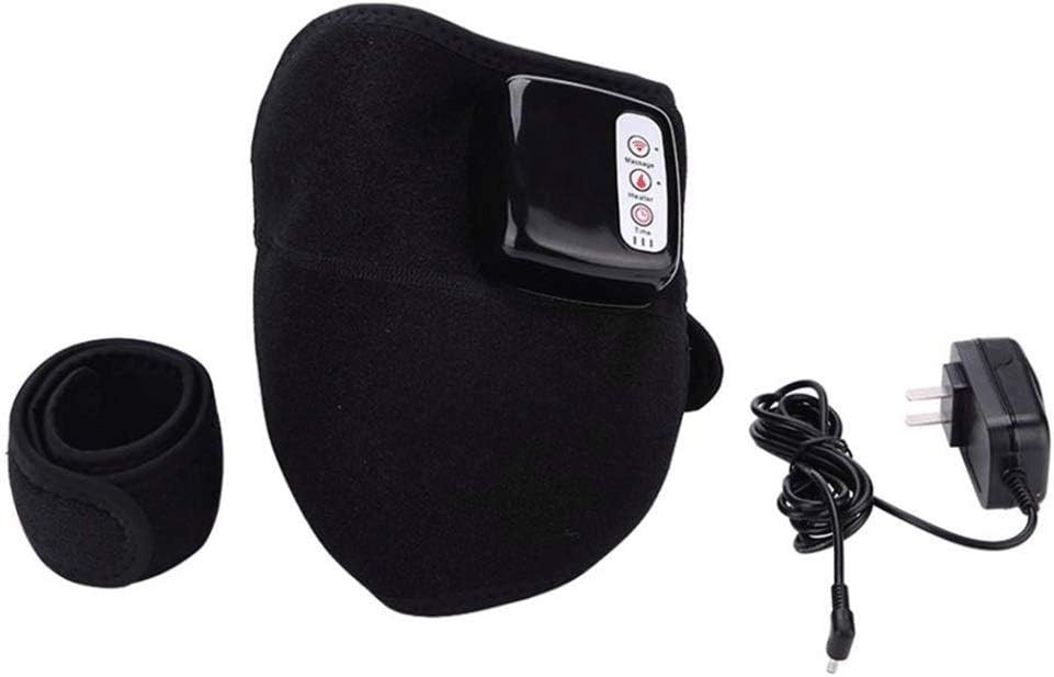 Knee Heating Pad -Knee Massager for Pain Relief Heated Vibration Brace Wrap Massage for Arthritis - Work for Elbow Shoulder Single
