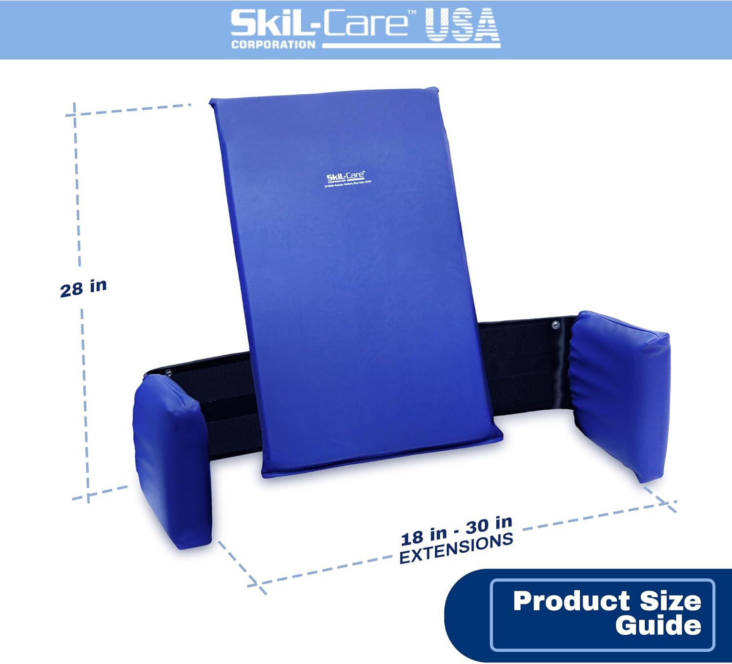 Skil-Care Adjustable Lateral Support, Width Adjusts from 18