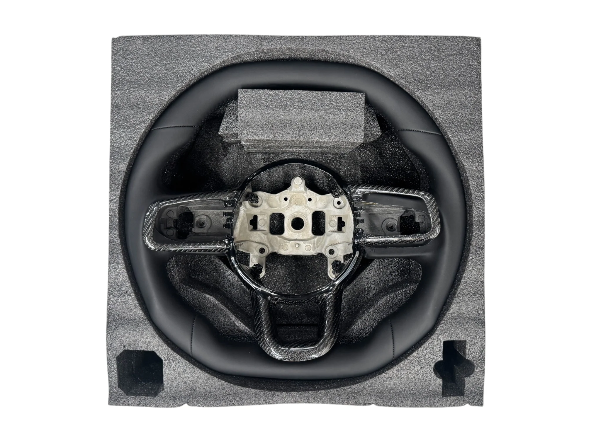 Jeep Wrangler Leather Wrapped Racing Steering Wheel 2018-2026