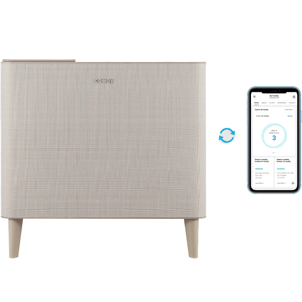 Coway Airmega Icon HEPA Air Purifier w/ Wireless Device Charger