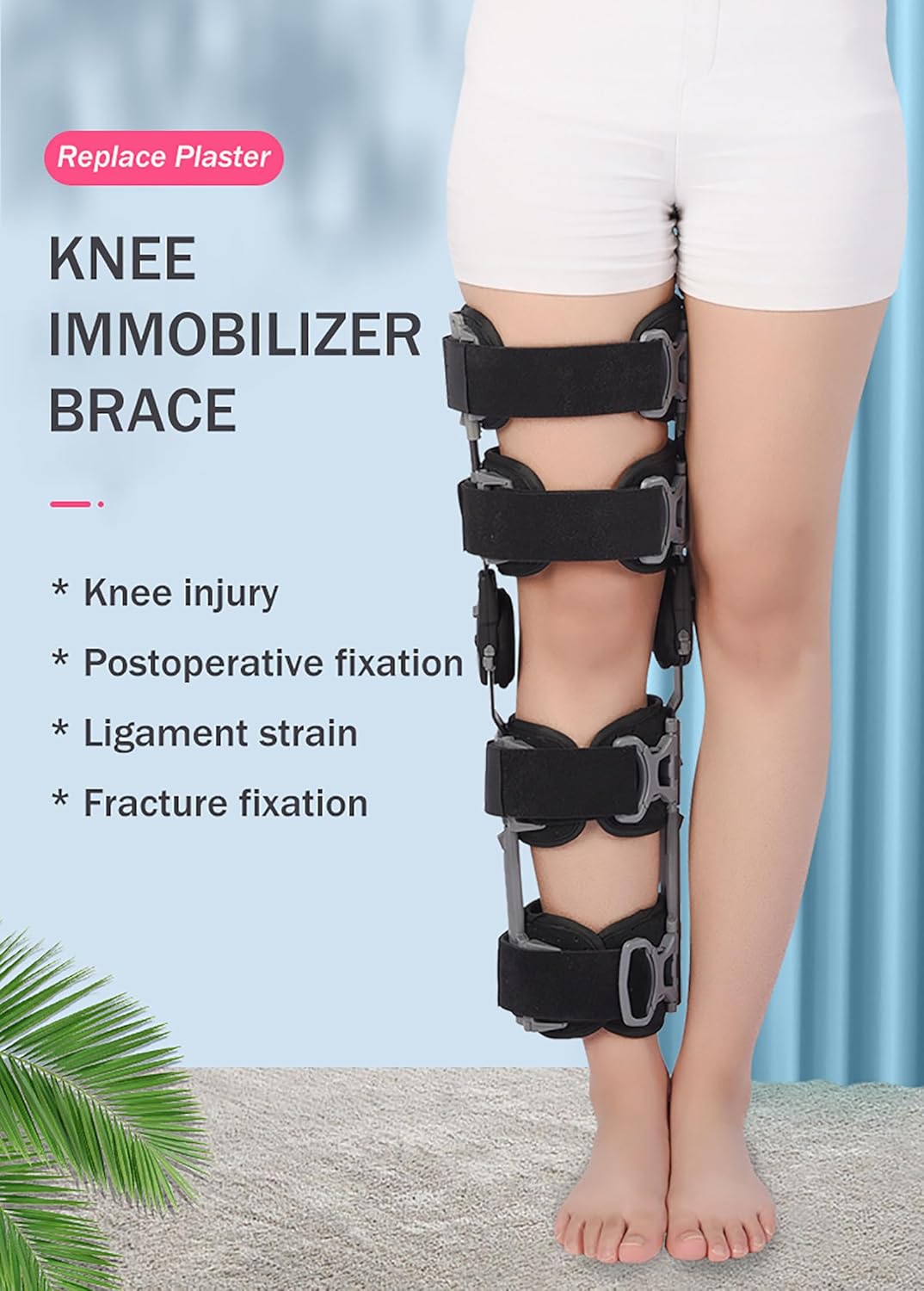 Knee Support, Adjustable Knee Brace, Knee Support for MCL, Acl, Pcl, Lateral Degeneration, Meniscus Ligament Brace,