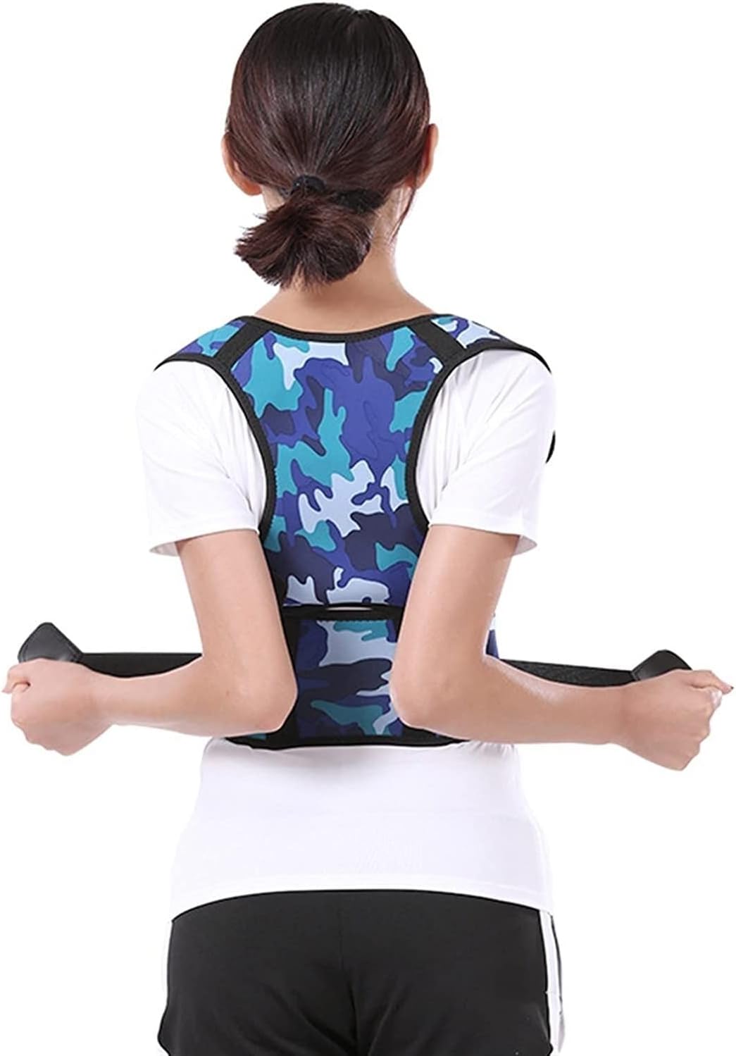 Posture Corrector Women and Kids Comfortable Shoulder Upright Support Trainer for Body Correction Neck,Shoulder, Back Pain Relief and Improve Posture Back,Blue-X,Blue-XX