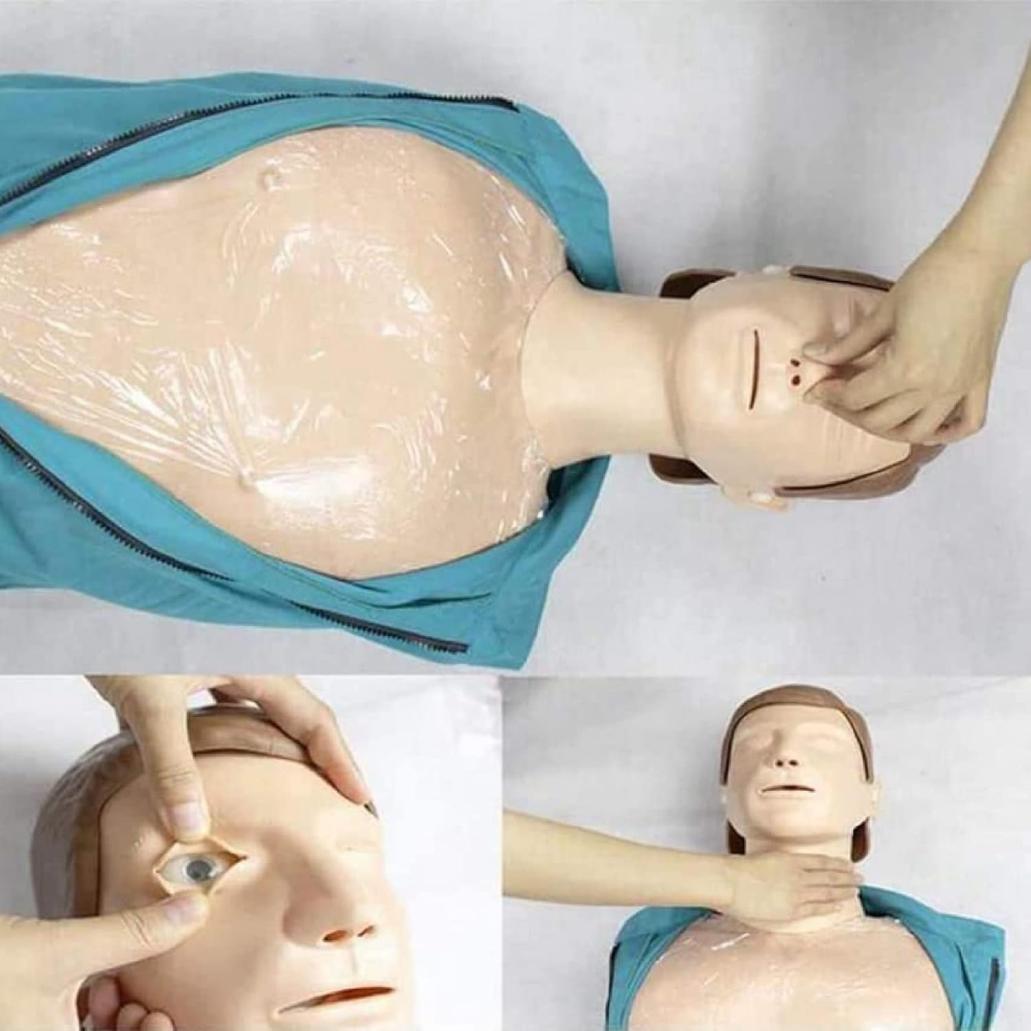 5.4Ft CPR Manikin Adult Training Full Body Kit, Cardiopulmonary Resuscitation Simulator First Aid Training Medical Model, for Doctor N Training Medical Teaching