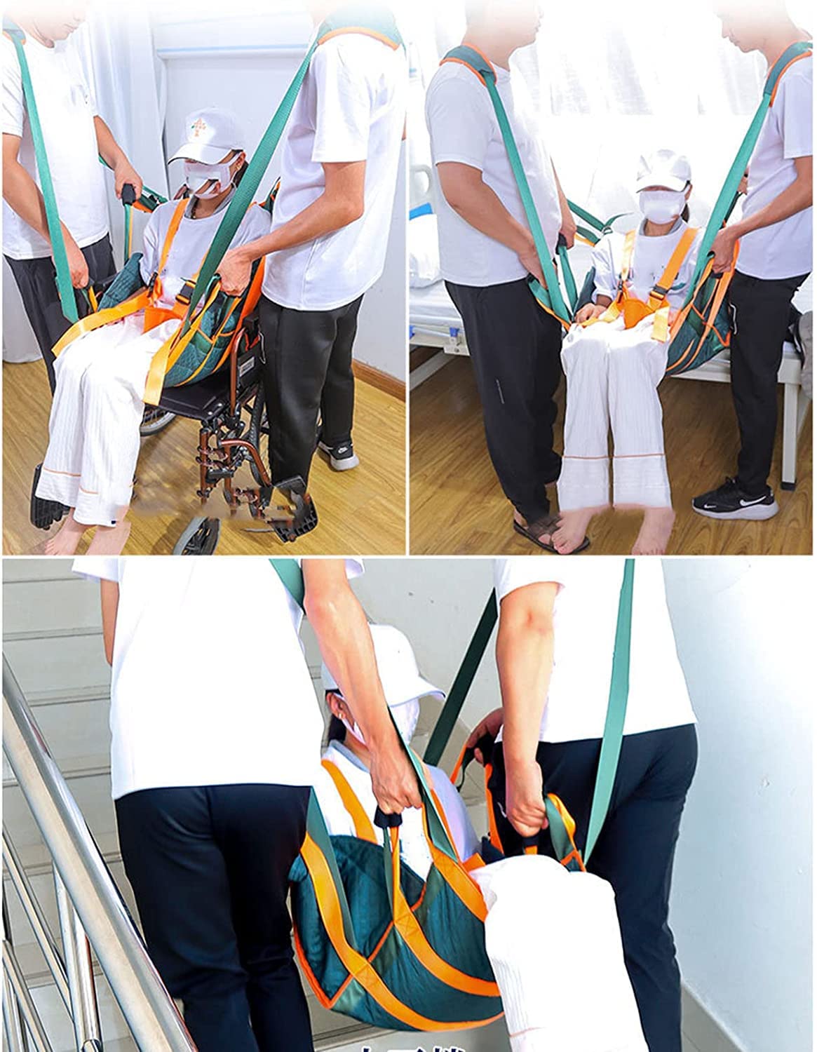 Bed Transfer Blanket with Handles, Washable Patient Lifting Device Reusable Slide Sheet for Hospitals and Home Care Use