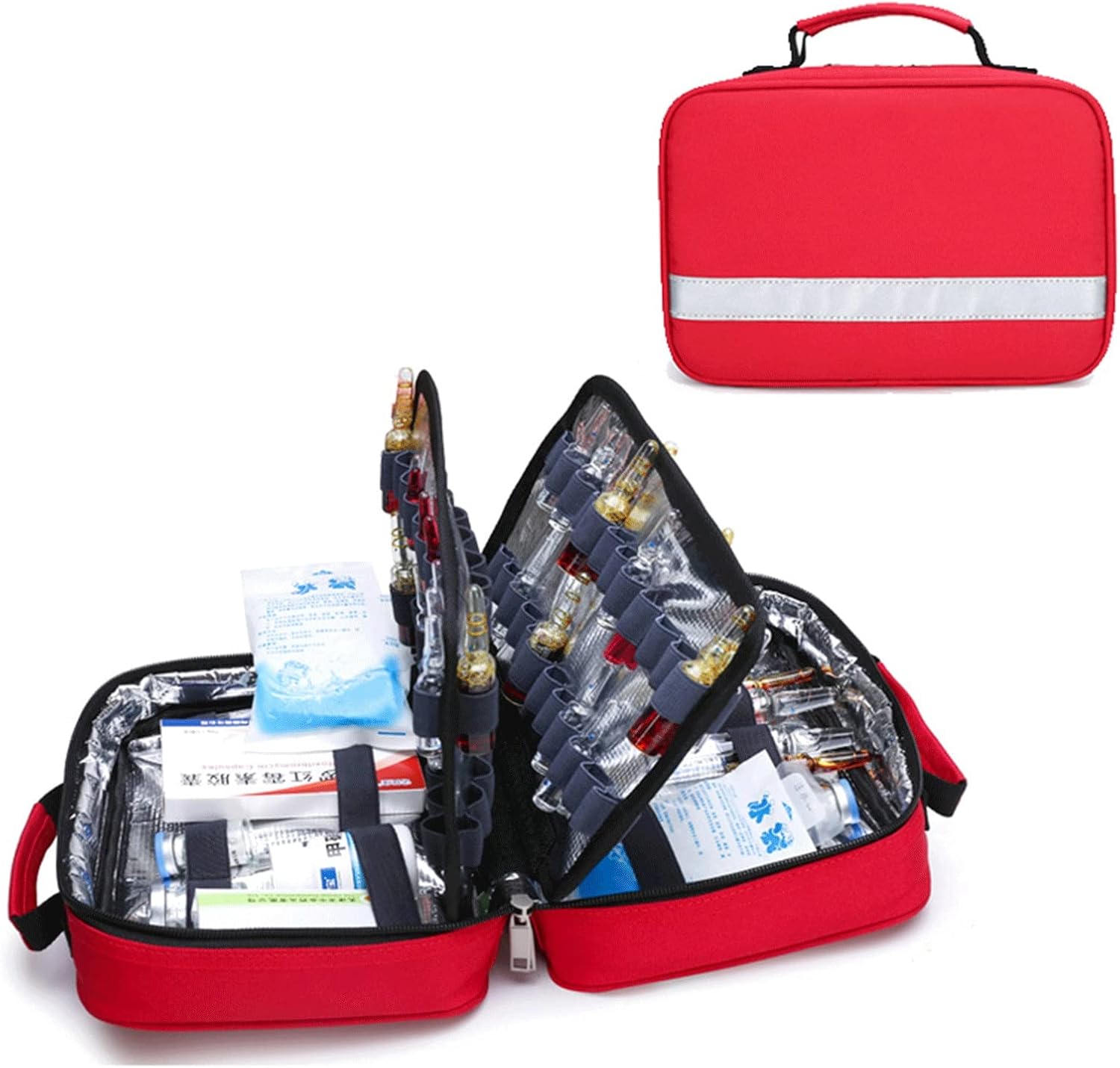 Medical Trauma Bag Empty, Portable First Aid Kits Insulation and Refrigeration Emergency Storage for Home Health Care