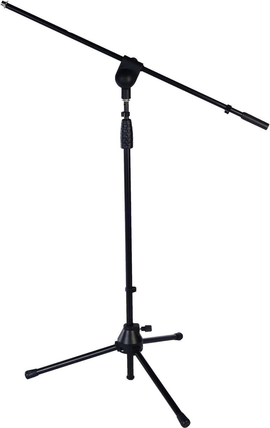 LyxPro Microphone Stand Boom Arm Tilting, Rotating Floor Podium Studio, Strong Durable 38.5 Inch - 66 Inch, Extends Arm to 29 3/8 Inch Comes With 3/8 Inch and 5/8 Inch - Mount Adapters (Pack of 2)