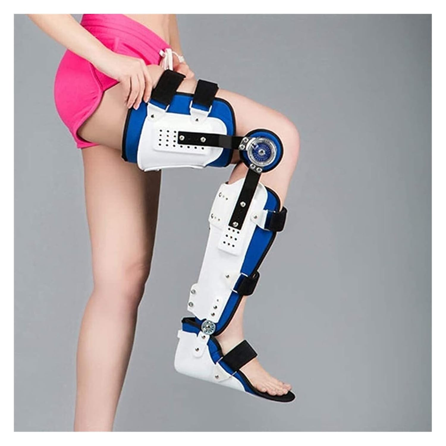 Adjustable Fixed Limb Orthosis Brace Knee Ankle Foot Orthosis Knee Brace Immobilizer Hip Abduction Orthosis After Surgery Splint Post Op Immobiliser(