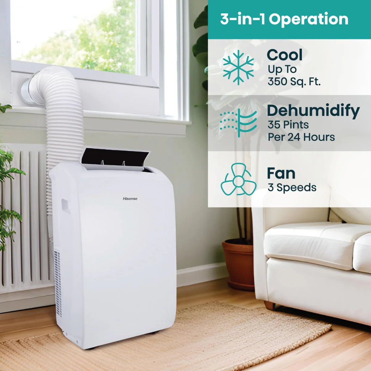 Hisense 8,000 BTU Portable Air Conditioner