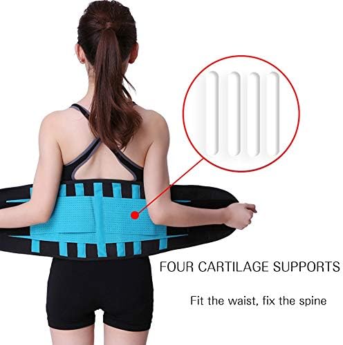 Posture Corrector Posture Corrector Belt Sports Waist Support Gym Accessories Weightlifting Slim Training Fitness Lumbar Brace Protective Gear Back Bracex-Large,Red-L