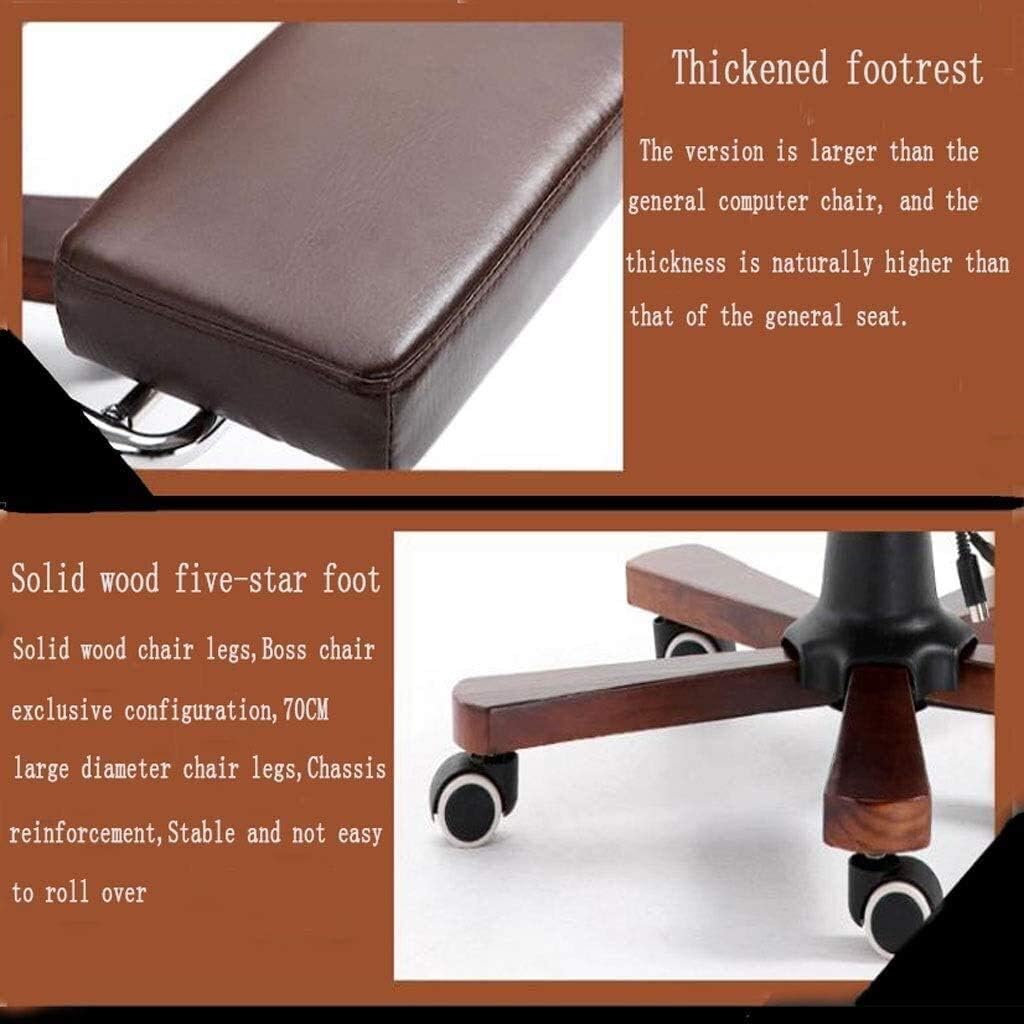 Executive Swivel Adjustable Swivel Office Desk Chair with Armrests Lumbar Support Desk Ergonomic Chair Executive Chair Boss Chair Reclining Learning Chair Home Office Chair (Gold With footrest)