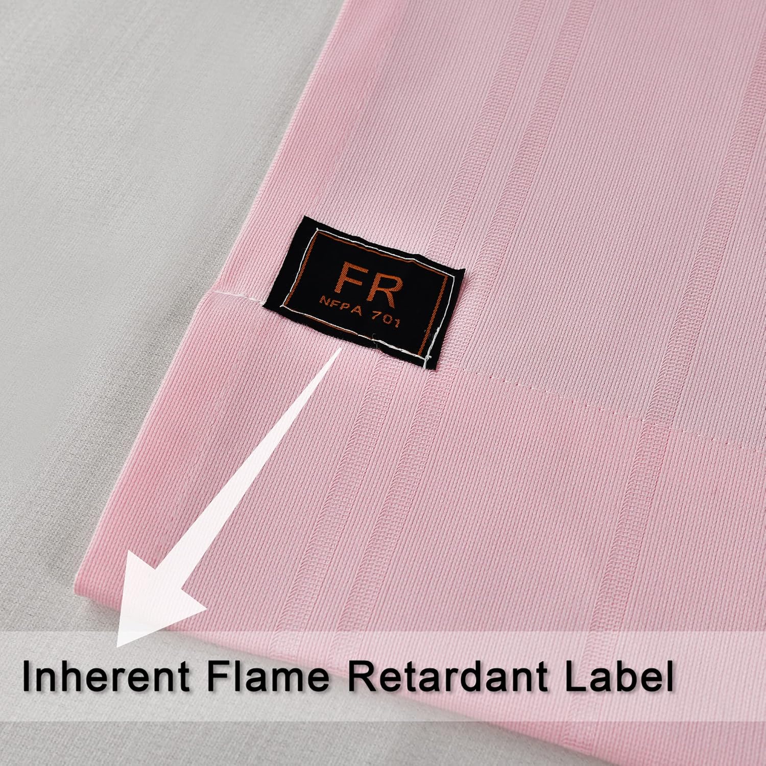 MAIHER Medical Privacy Flexible Hospital Curtains, Inherent Flame Retardant Grommet Divider Privacy Cubicle Curtain for Hospital,Living Room, Lab, Clinic, School Nursery, (1panel, Pink, 12x8ft)