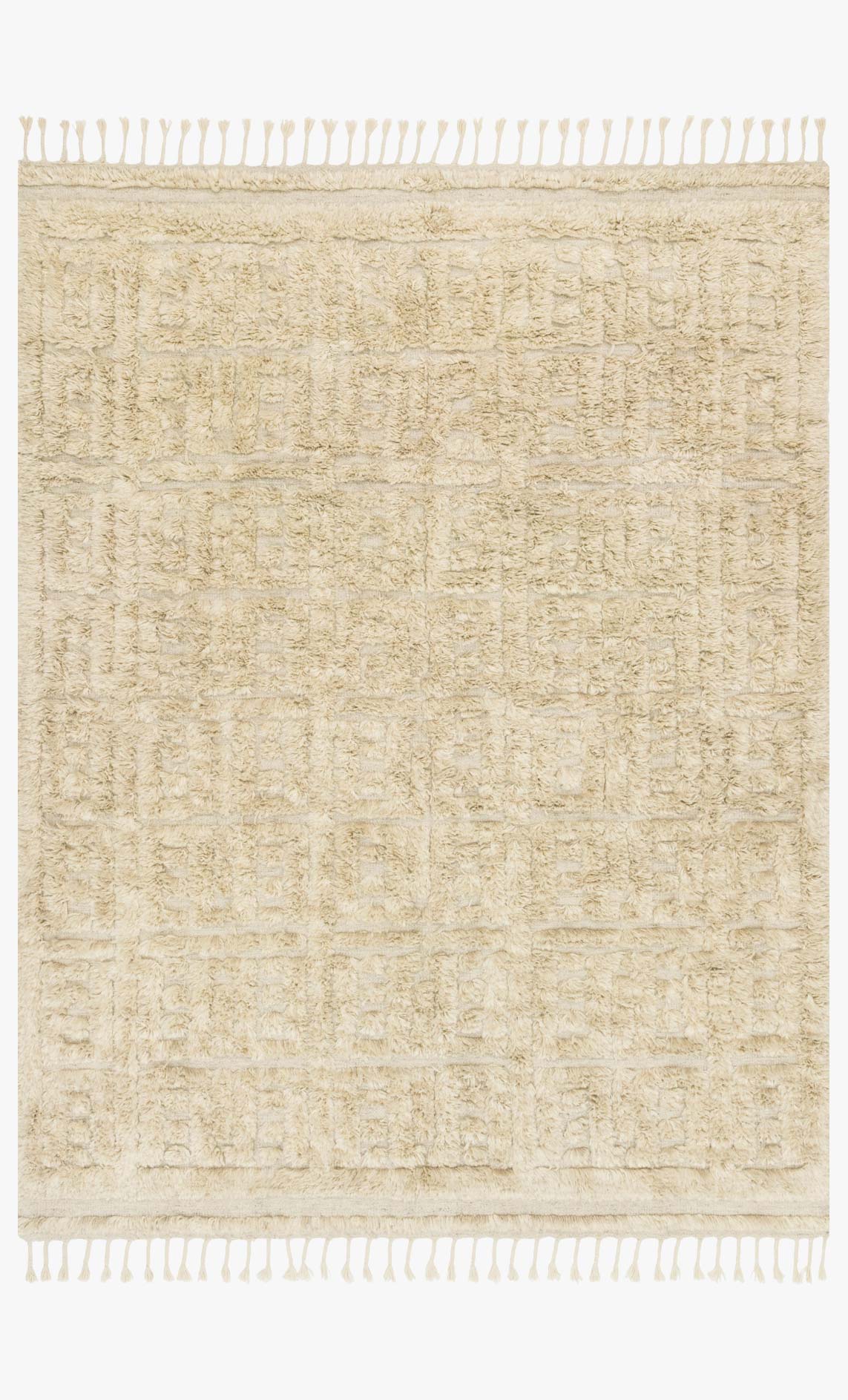 Loloi Hygge Collection - Contemporary Hand Loomed Rug in Oatmeal & Sand (YG-04)
