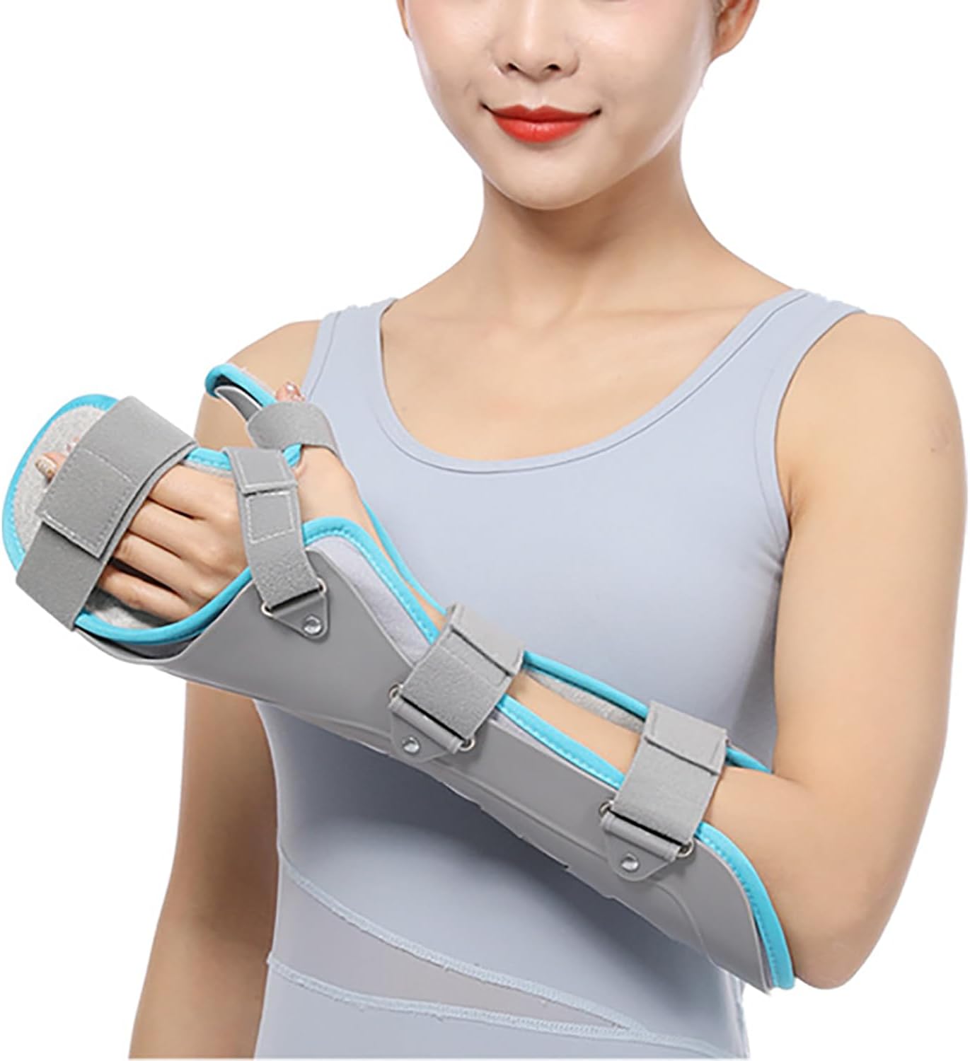 Adjustable Wrist Support Orthotics, Hand Fracture Fixed Strap, Hollow Hard Shell Splint, 360° Protection, Pressure Fixation, External Fixation for Fractures or Soft Tissue Injuries