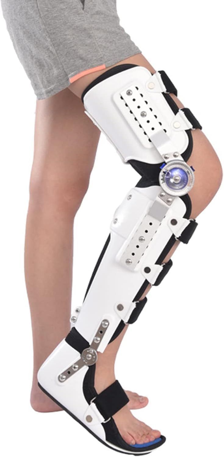 Knee Ankle Foot Orthosis Brace Lower Limbs Support Orthosis Fixed with Walking Boots Brace Stable,Safe for Joint Injuries,Arthritis,Orthopedic Rehab(Right)