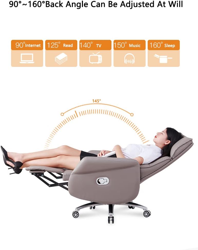 Big and Tall Executive,Managerial Computer Desk Chair Flip Up Armrest Big Tall with Adjustable Lumbar Support High Back Executive Task Swivel Leather Chair Comfortable an,Brown