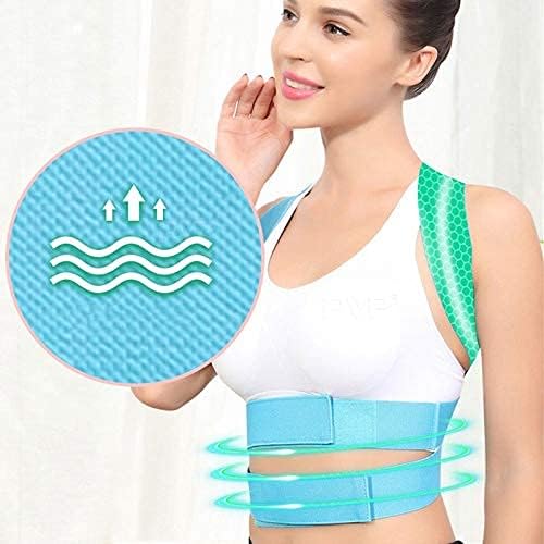 Posture Corrector Brace Support Belt Adjustable Back Posture Corrector Clavicle Spine Back Shoulder Lumbar Posture Correction Corset for Posture Back Brace (Color : Purple, Size : M)