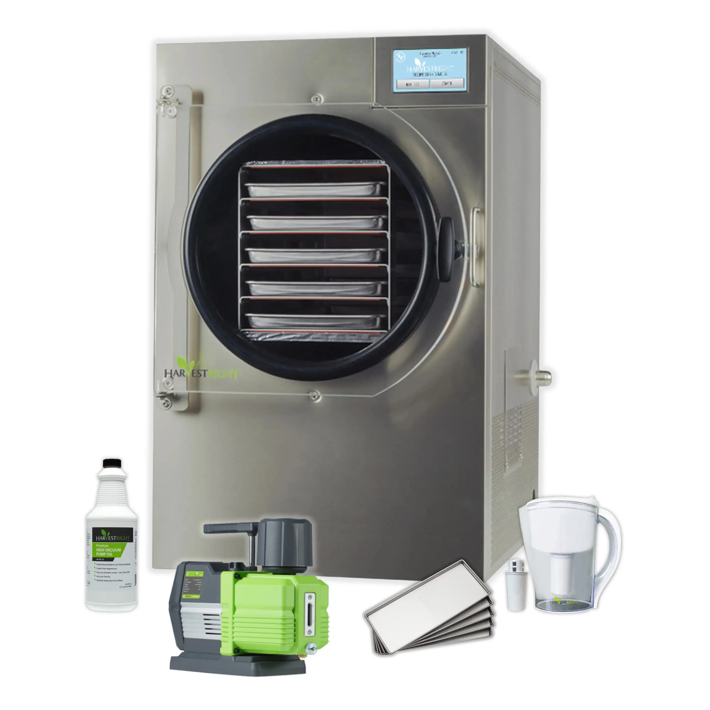 Harvest Right Scientific Freezer Dryer with Premier Industrial Pump in Stainless Steel, Medium (HRFDMSC)