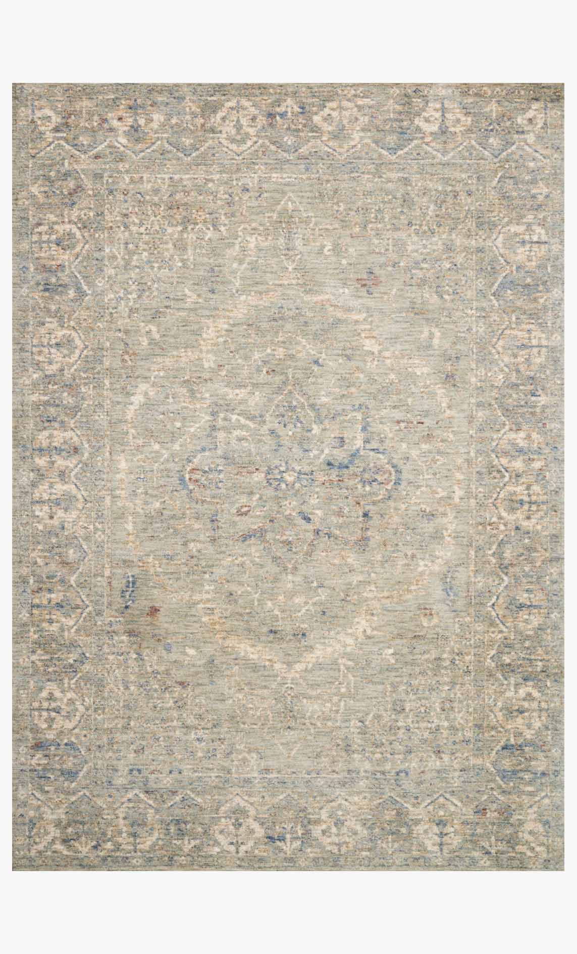 Loloi Revere Collection - Traditional Power Loomed Rug in Mist (REV-02)