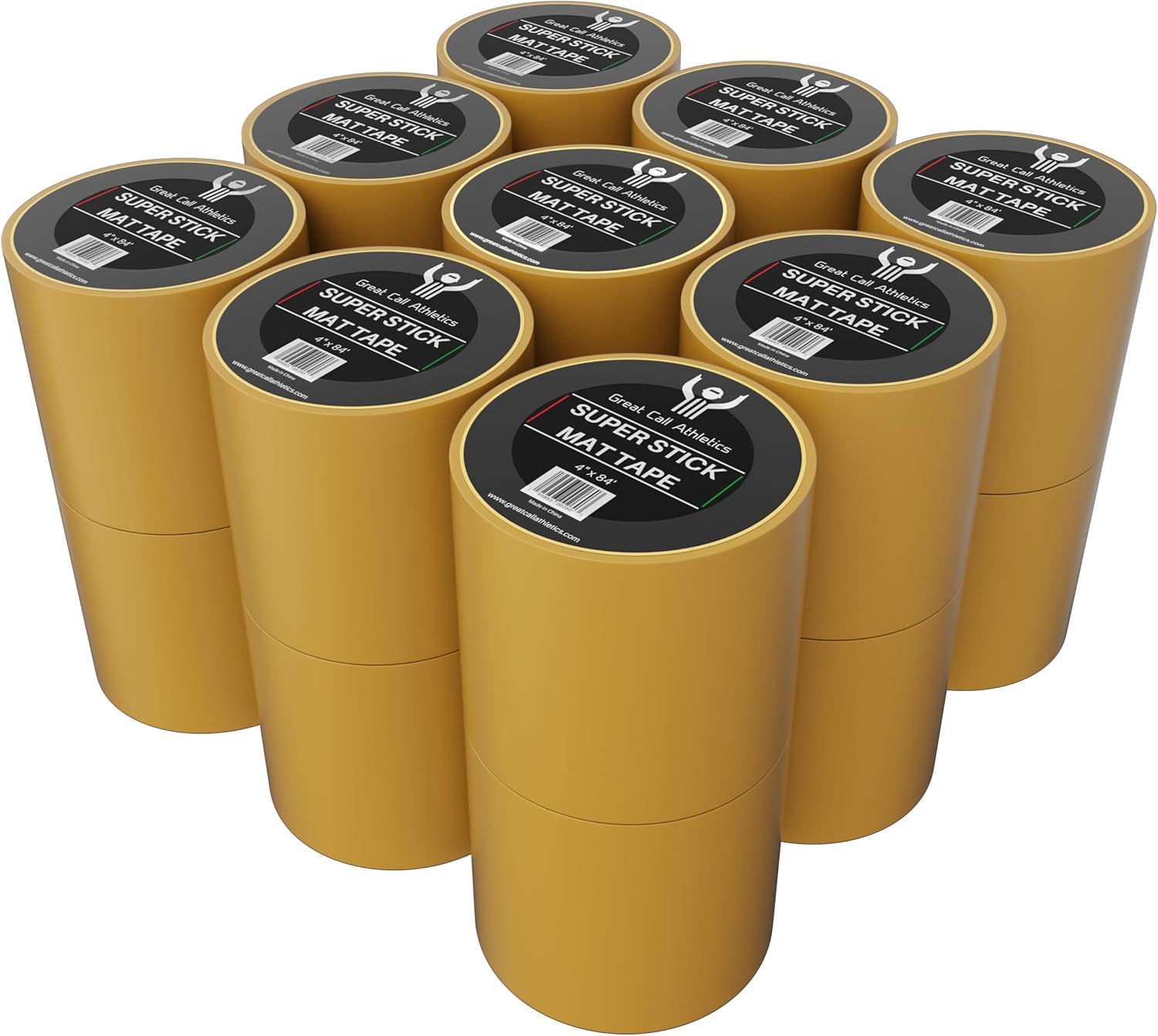 Great Call Athletics | 1 Case of 18 Rolls | Professional Super Stick Wrestling Mat Tape | 4