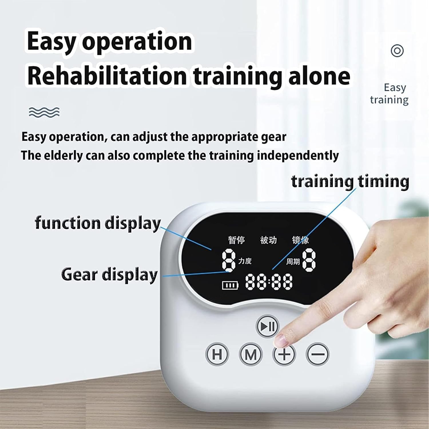 Rehabilitation Robot Gloves Hemiplegia Finger Rehabilitation Trainer Robot Gloves for Stroke People Finger Wrist Training,Left-S
