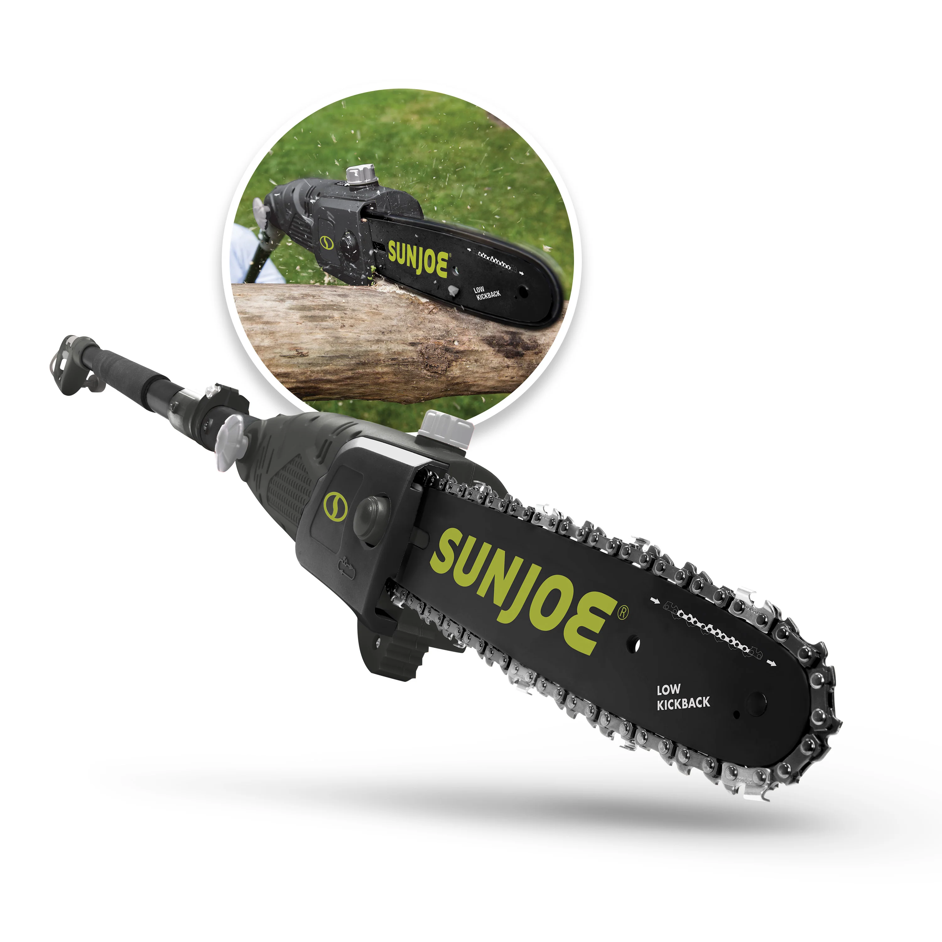 Sun Joe SWJ803E Electric Multi-Angle Pole Chain Saw | 10-Inch | 8.0-Amp