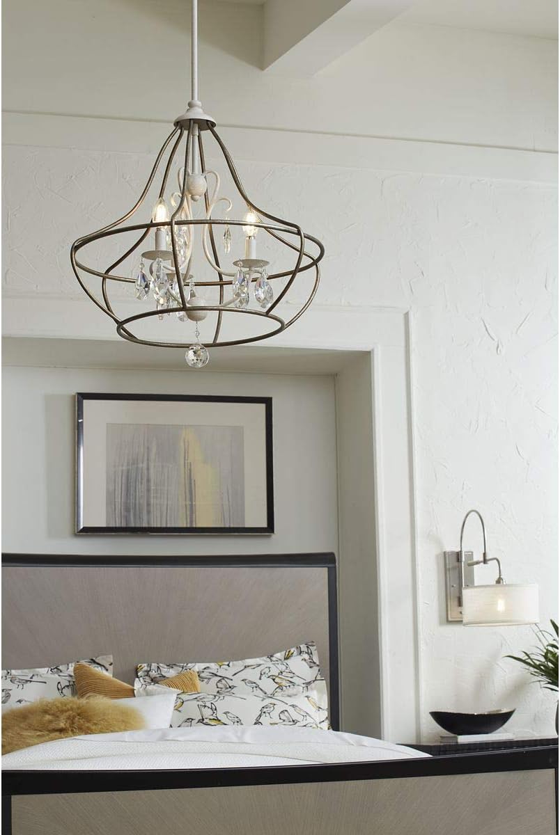 Progress Lighting Kempsey Collection One-Light Swing Arm Wall Bracket, Nickel, 19-3/4