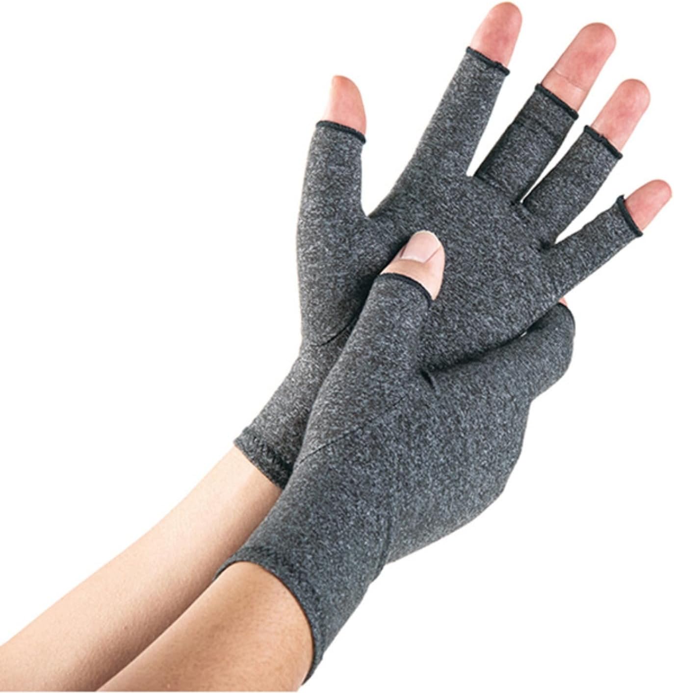 One Compress Arthritis Gloves - Hand Compression Gloves for Pain Relief & Circulation, Fingerless Design