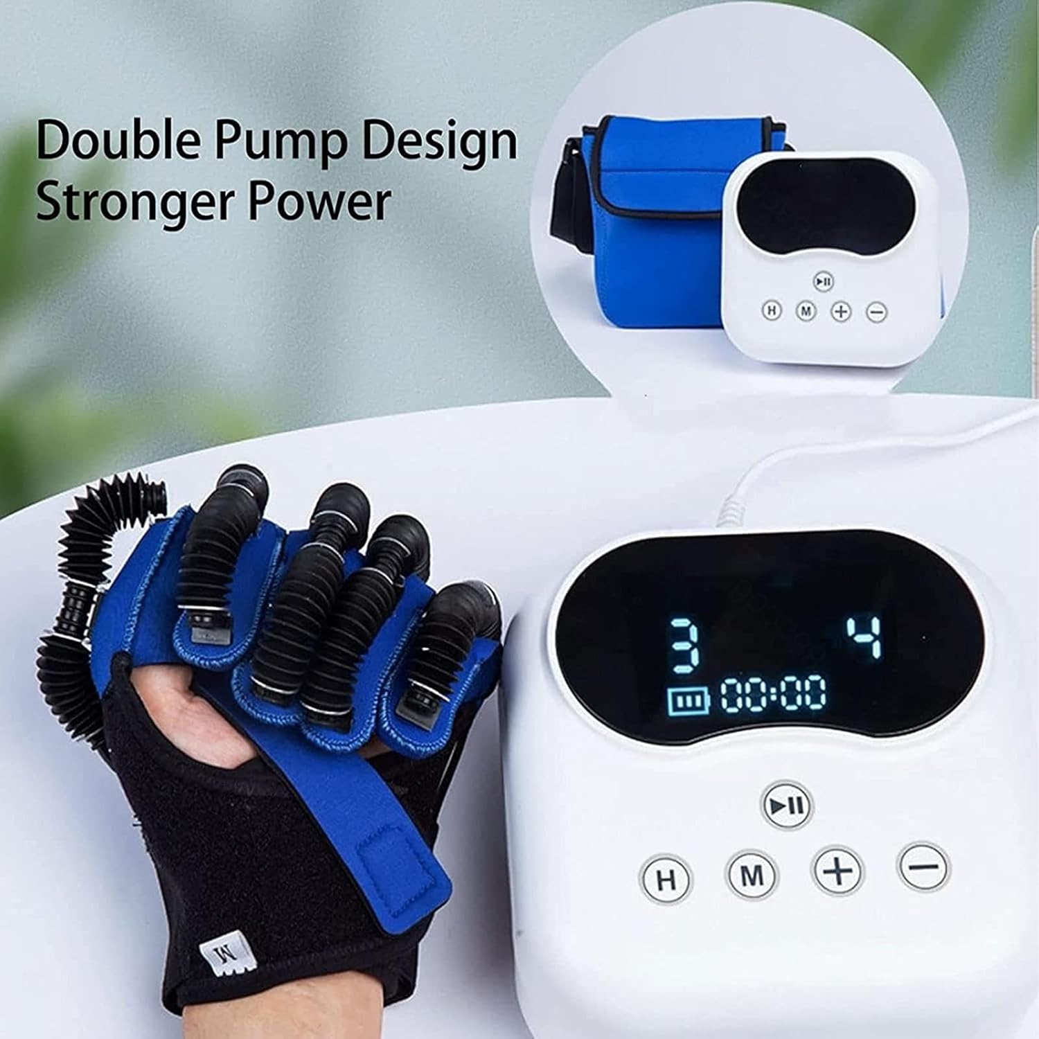 Robot Glove Hand Training Rehabilitation Long-Term Relief Finger Cramps Help Patient with Hand Dysfunction to Independently Carry Out Rehabilitation,Left-S