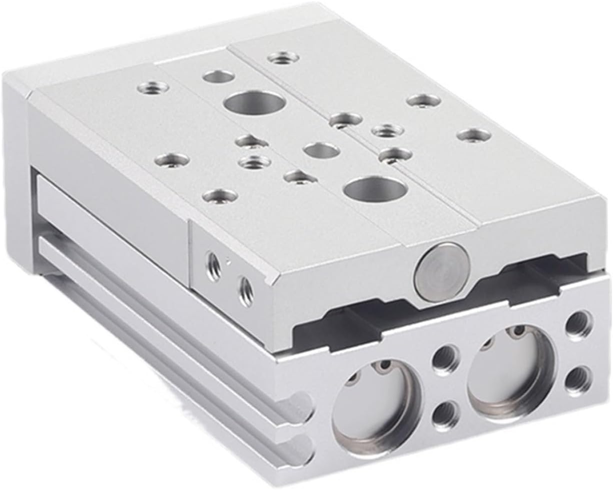 HLQ20/25X10/20/30/40/50/75/100/125/150/AS/AF/A/BA/BF/B Pneumatic Guide Rail Precision Slide Cylinder(Adjunct-B,HLQ25)