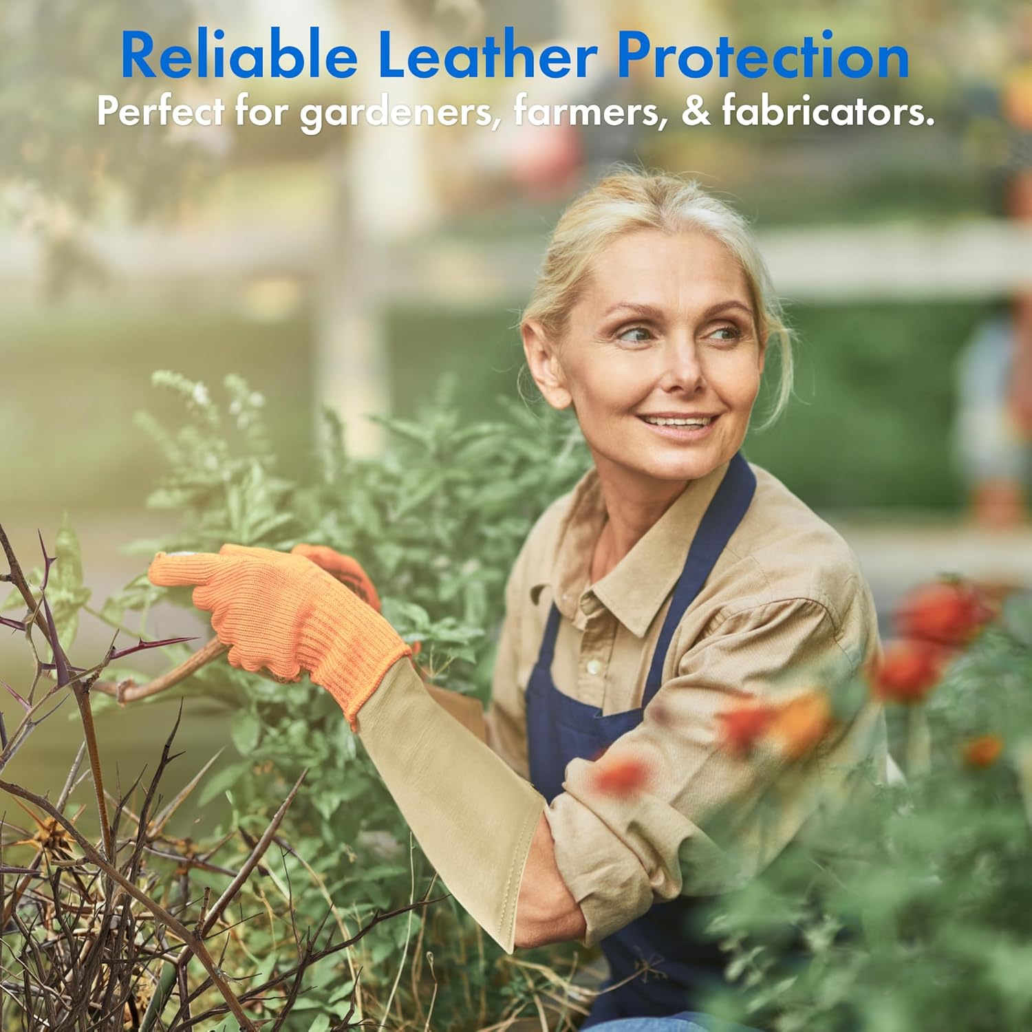 Arm Chaps Extended Elbow Leather Arm Guard - Arm Sleeve Protectors for Thin Skin and Bruising, Scratches & Cuts - Protective Arm Sleeve for Any Age- Left & Right Form-Fitting - Tan (1Pair/X-Small).