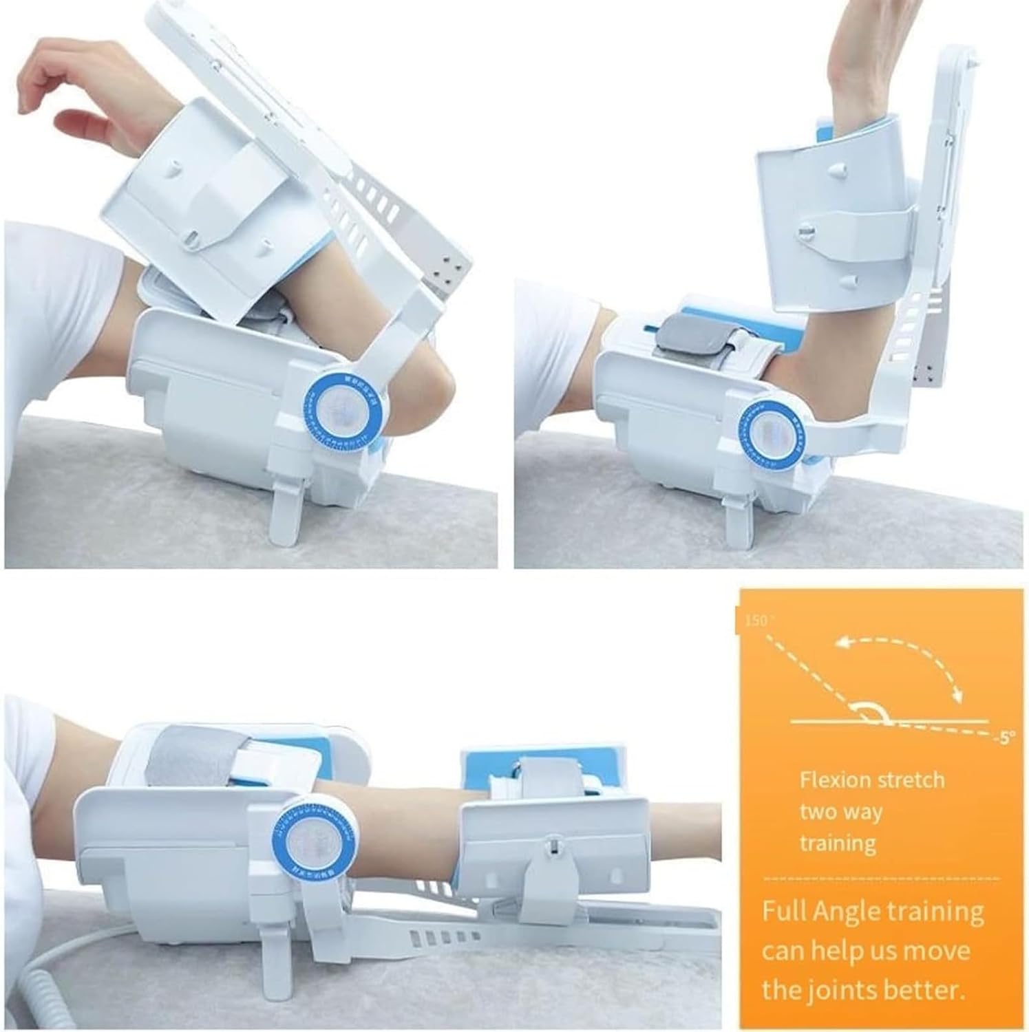 Electric Elbow Joint Rehabilitation Device,-5~150° Adjustable Post Op Elbow Brace Stabilizer Splint,Hinged Elbow Brace Arm Exerciser,for Arm Fracture