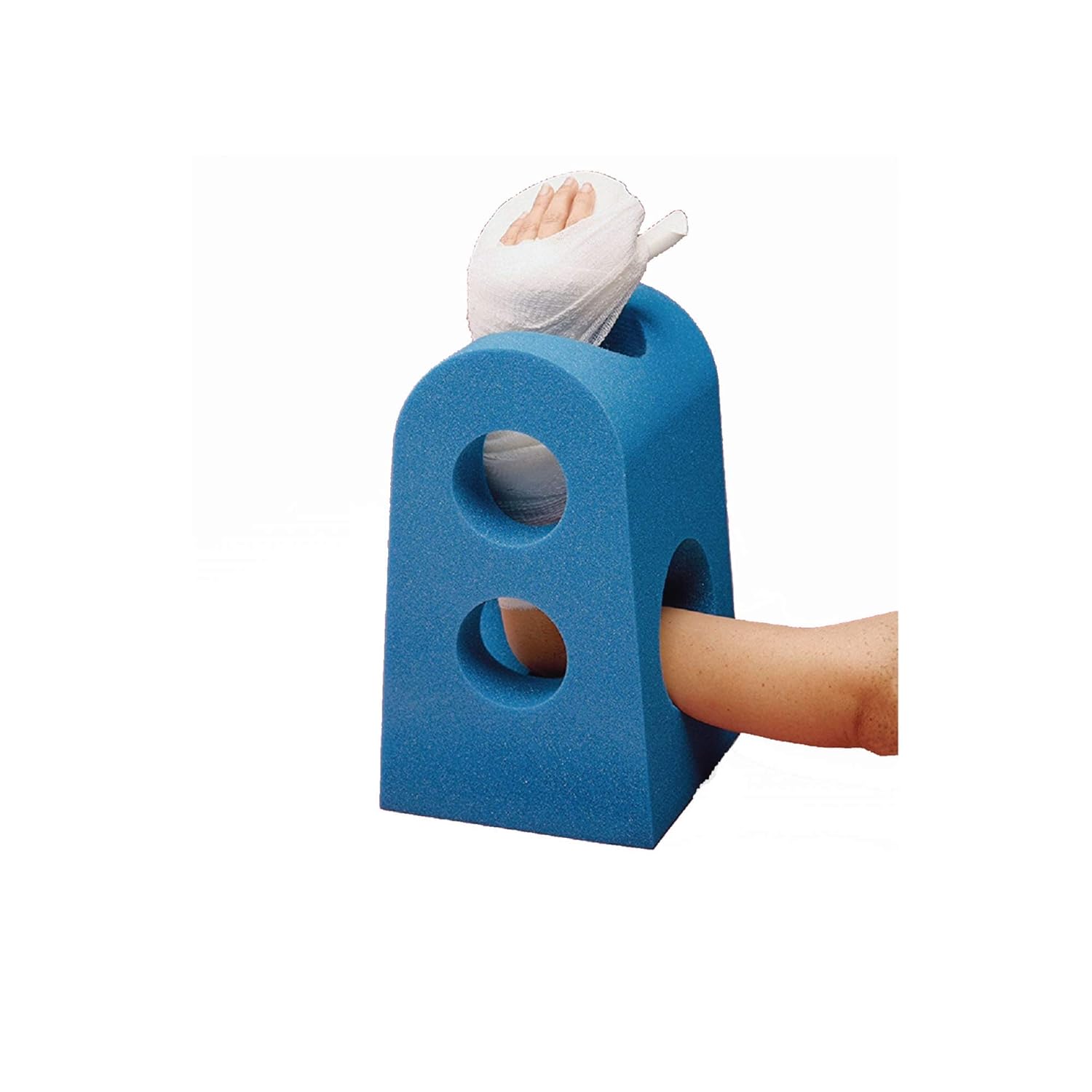 Rolyan Post-Surgical Arm Support, Upper Extremity Positioning Block for Post Surgery and Operation, Foam Padding for Reducing Edema or Pain After Injury, Cutouts Ensure the Arm Is Correctly Positioned
