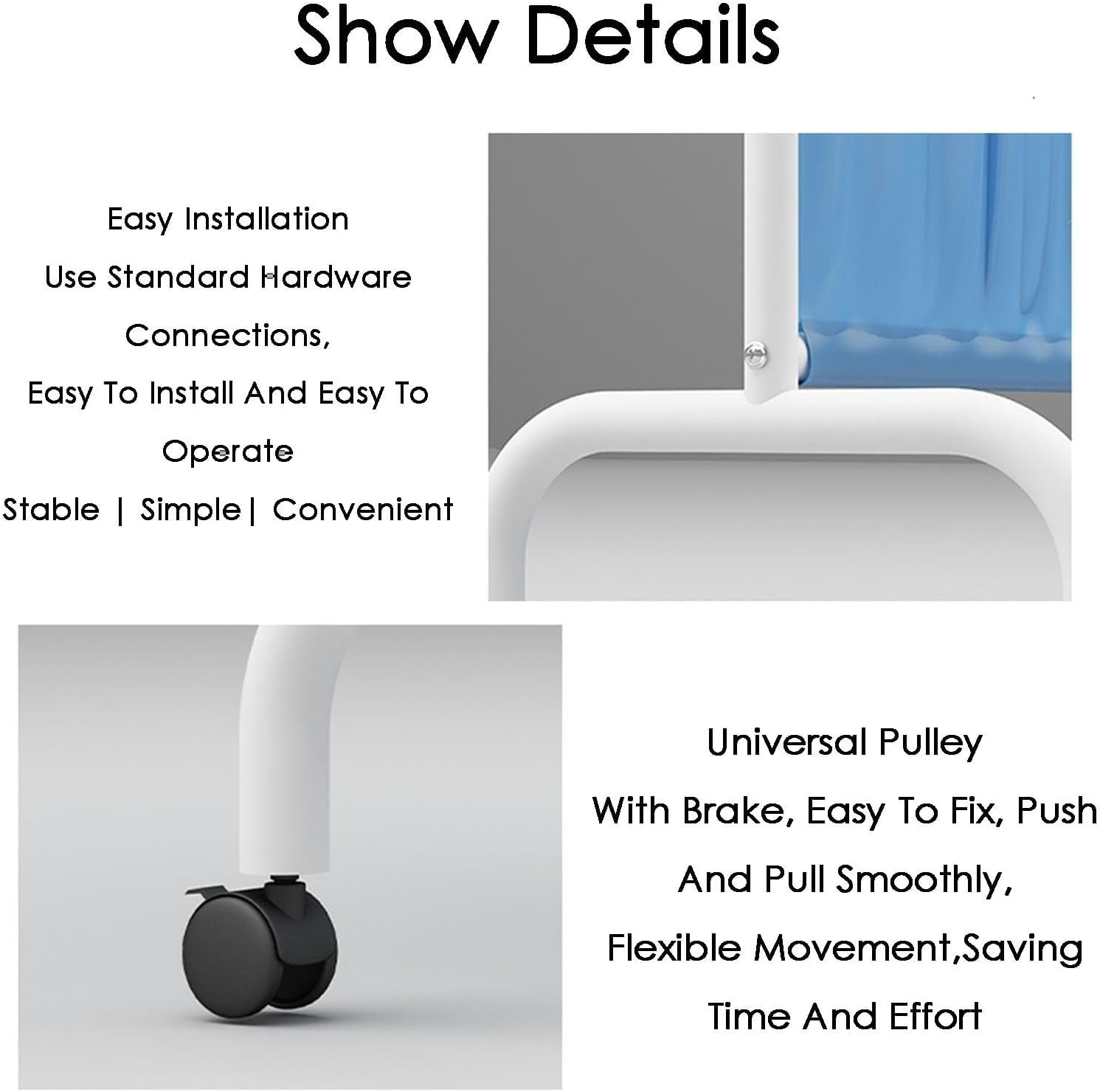 Foldable Medical Privacy Screen - 6ft High Room Divider, 3-Panel Temporary Fence for Clinics, Patient Privacy, Exam Rooms, Medical Use, Portable Partition