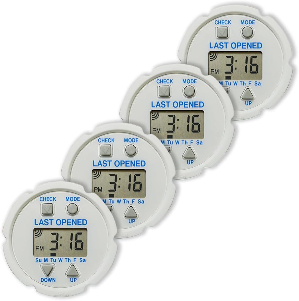 e-Pill TimeCap – Smart Pill Bottle Cap with Last Opened Time Stamp & Up to 24 Daily Alarms (4)