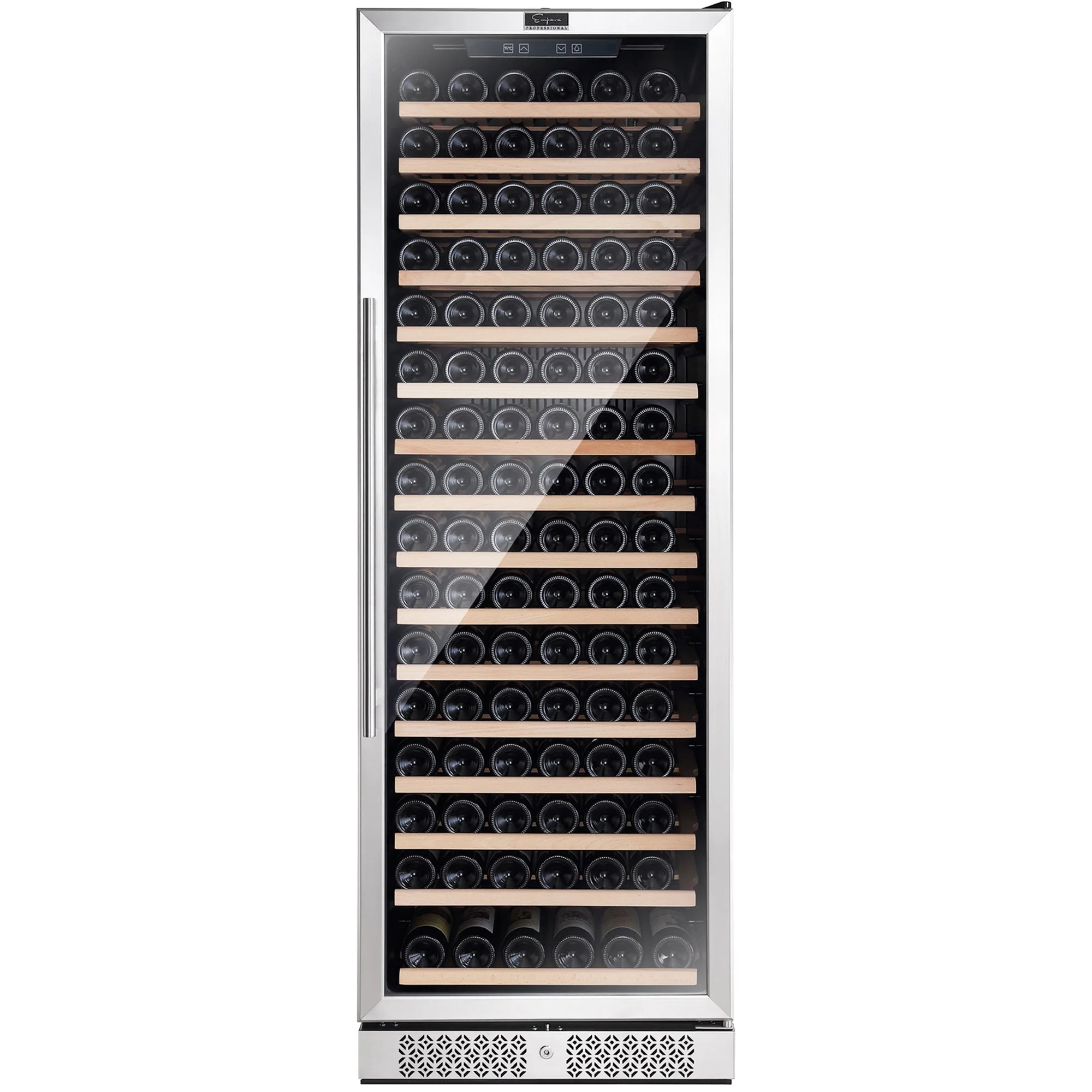 Empava 70-Inch Tall 171 Bottles Capacity Wine Cooler in Stainless Steel with Glass Door (EMPV-WC07S)
