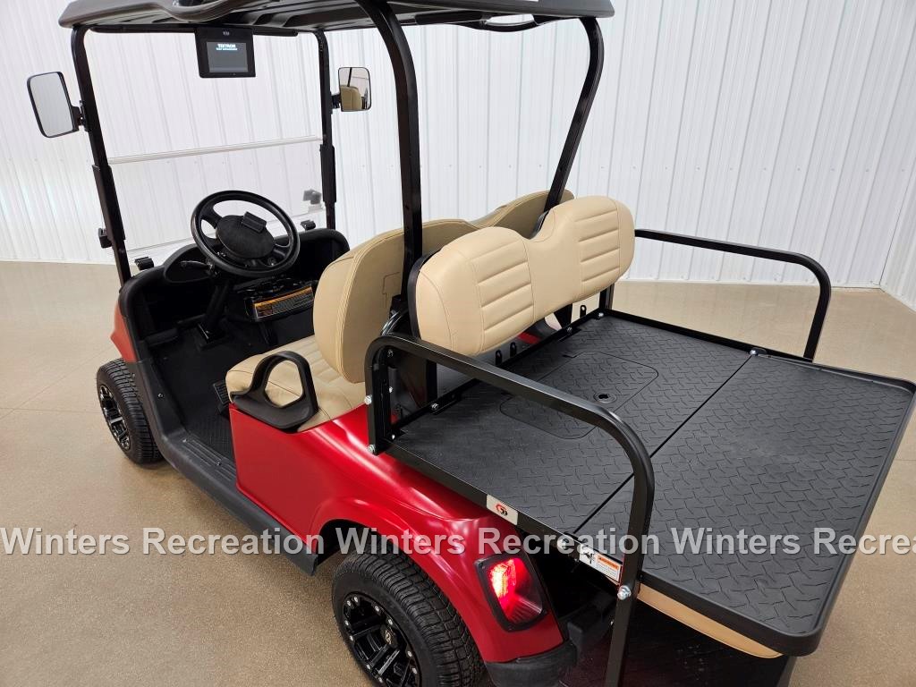 2020 E-Z-GO RXV Lithium Ion STREET READY Golf Cart, Burgundy