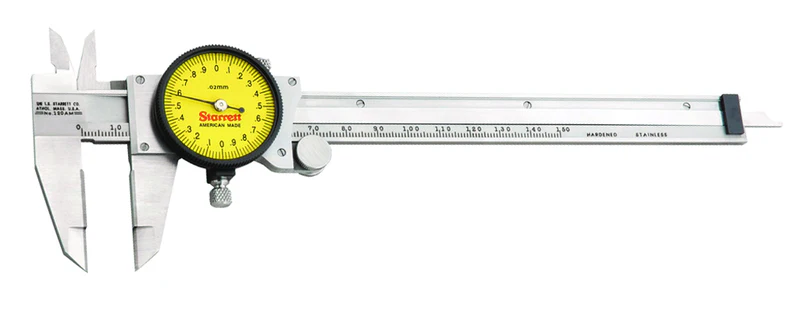#120MX-150 - 0 - 150mm Measuring Range (0.02mm Grad.) - Dial Caliper with Certification