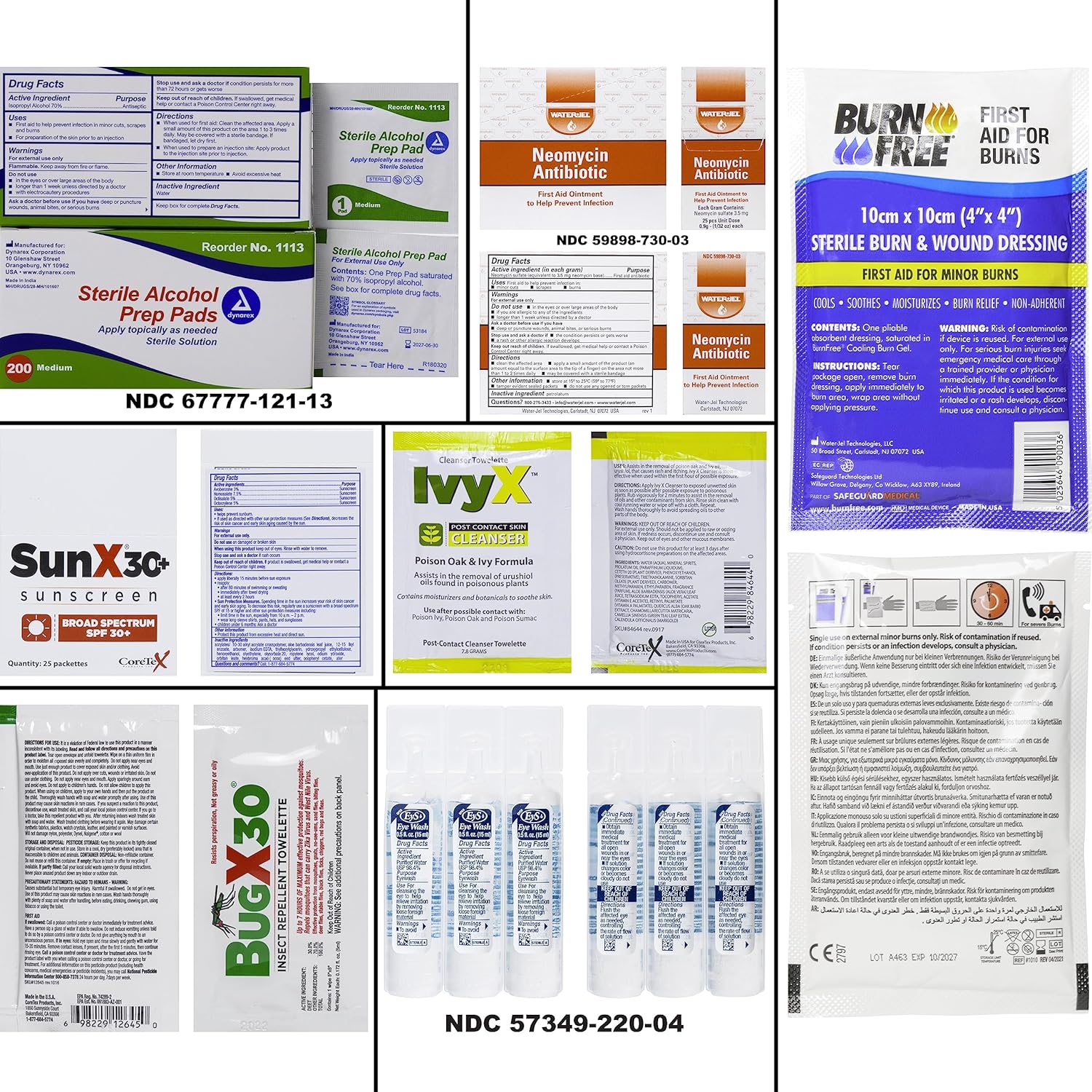 MFASCO Deluxe Class A First Aid Kit 909 Red | DOT, ANSI & OSHA Approved, Packed in a Rugged, Waterproof, Indestructible Case, Compartmental Bag, Durable, Red Plastic Kit, OSHA Type II & IV Container