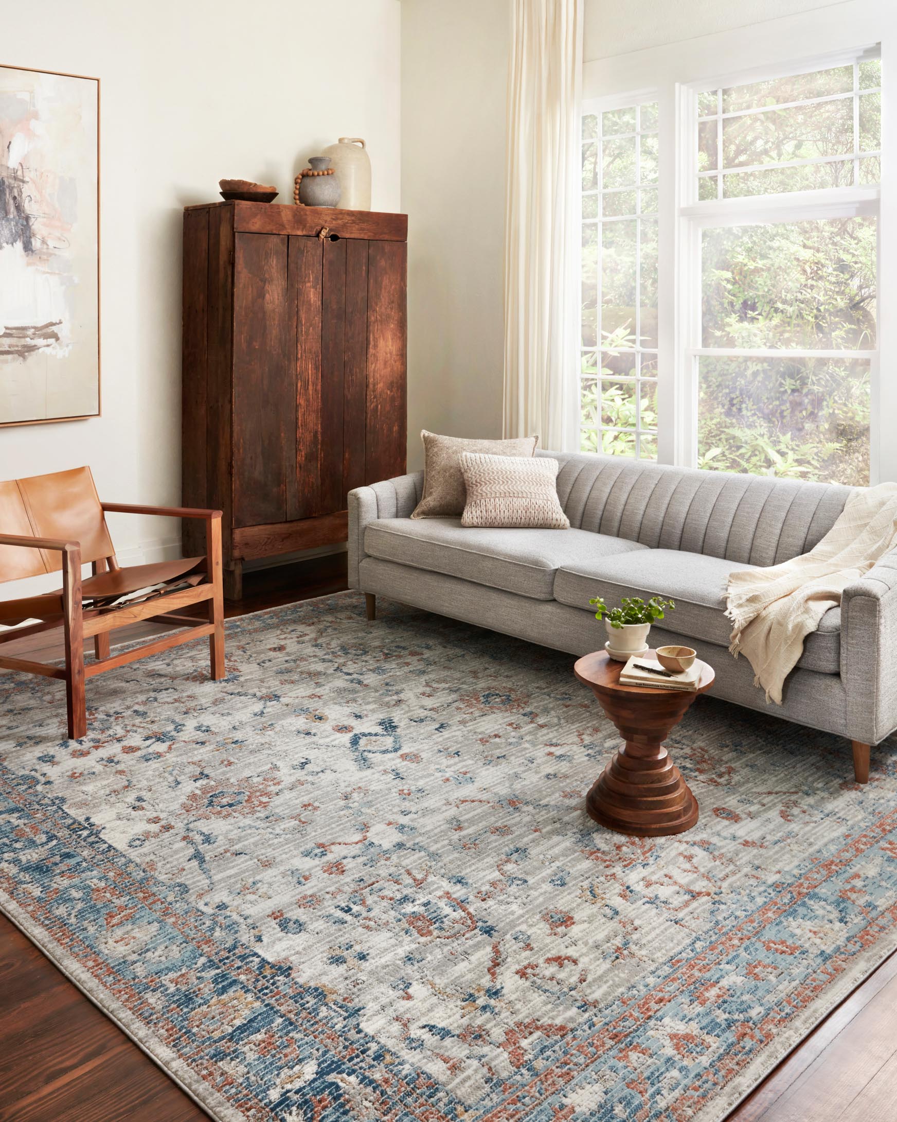 Loloi II Bianca Collection - Contemporary Power Loomed Rug in Dove (BIA-05)
