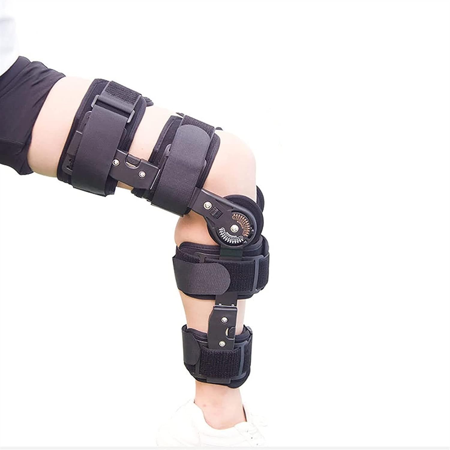 Adjustable Hinged Knee Brace Support, Knee Brace Adjustable Recovery Support Knee Fixed Brace Fracture Rehabilitation Cover Knee Braces(