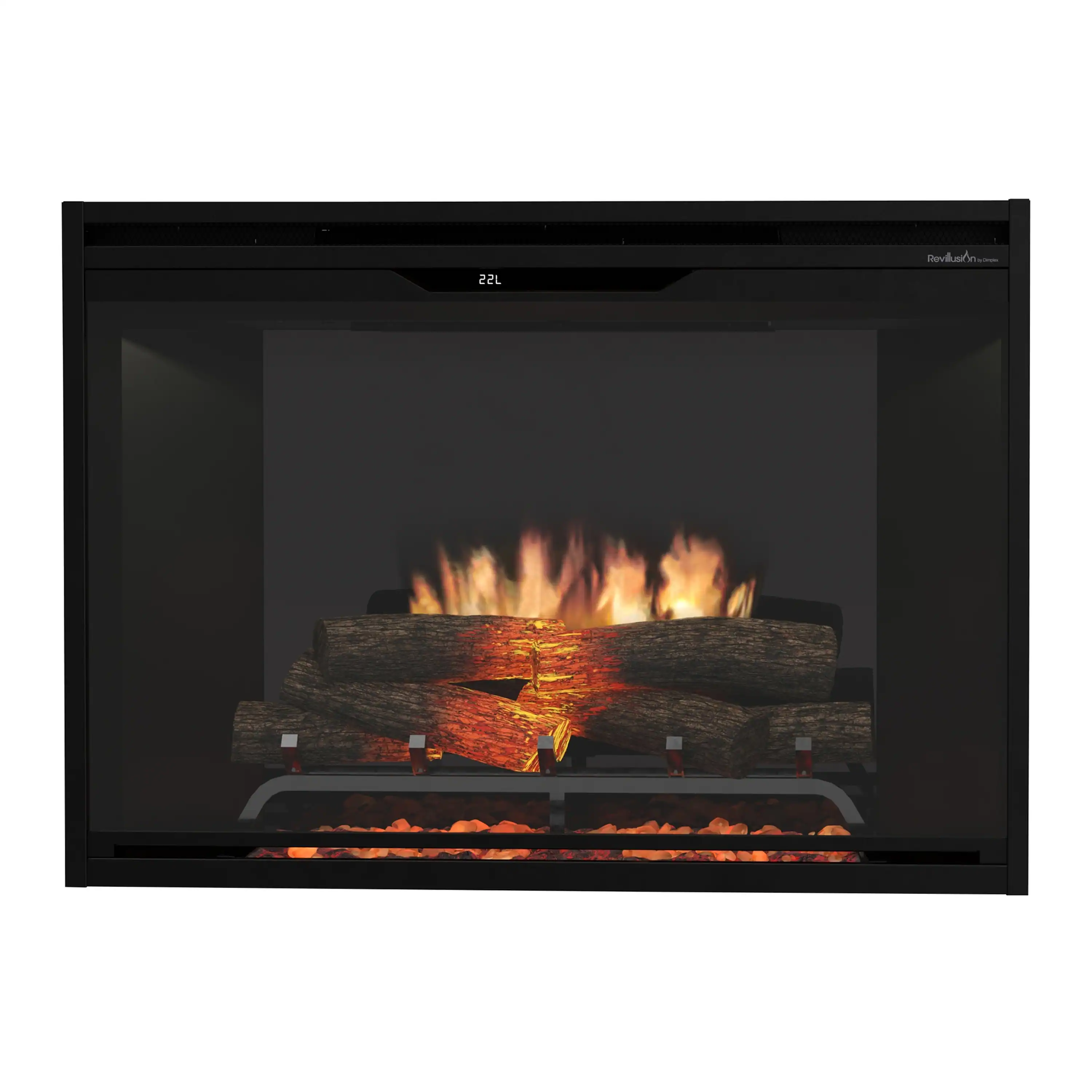Dimplex 36-Inch Built-In Electric Firebox in Black with internal LED Lighting (REV36-BL)