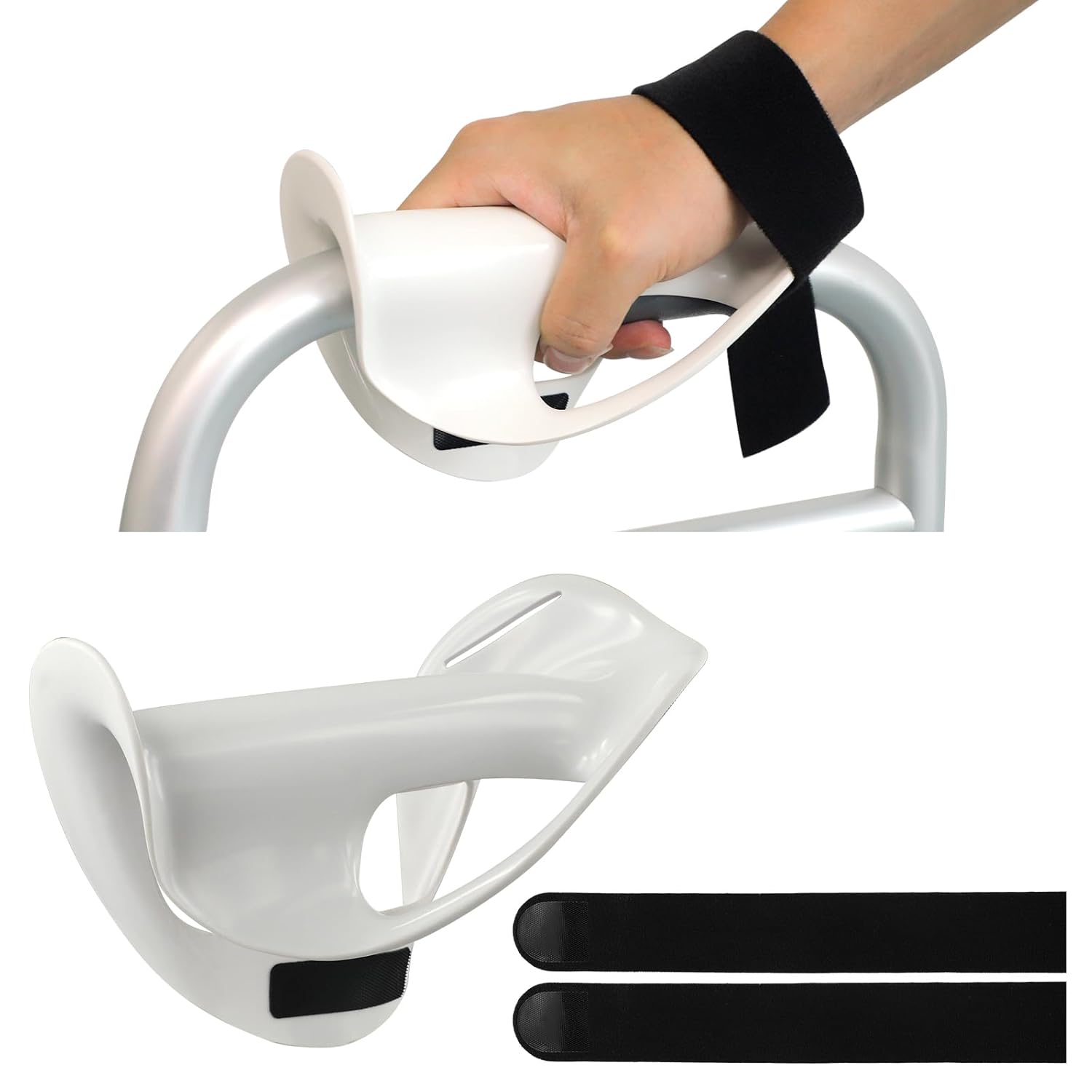 Left Walker Hand Support with Dual Anti-Slip Straps – Comfortable Splint for Elderly & Limited Hand Mobility Users, Easy to Use at Home/Outdoor