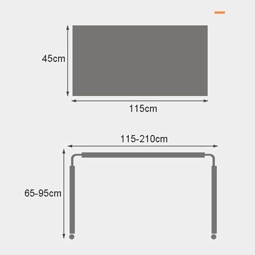 Bedside Desk，Over Bed Laptop Trolley Desk Overbed Medical Table Over Chair Table Adjustable Height Overbed Table Adjustable Height with Wheels(Color:Black+)