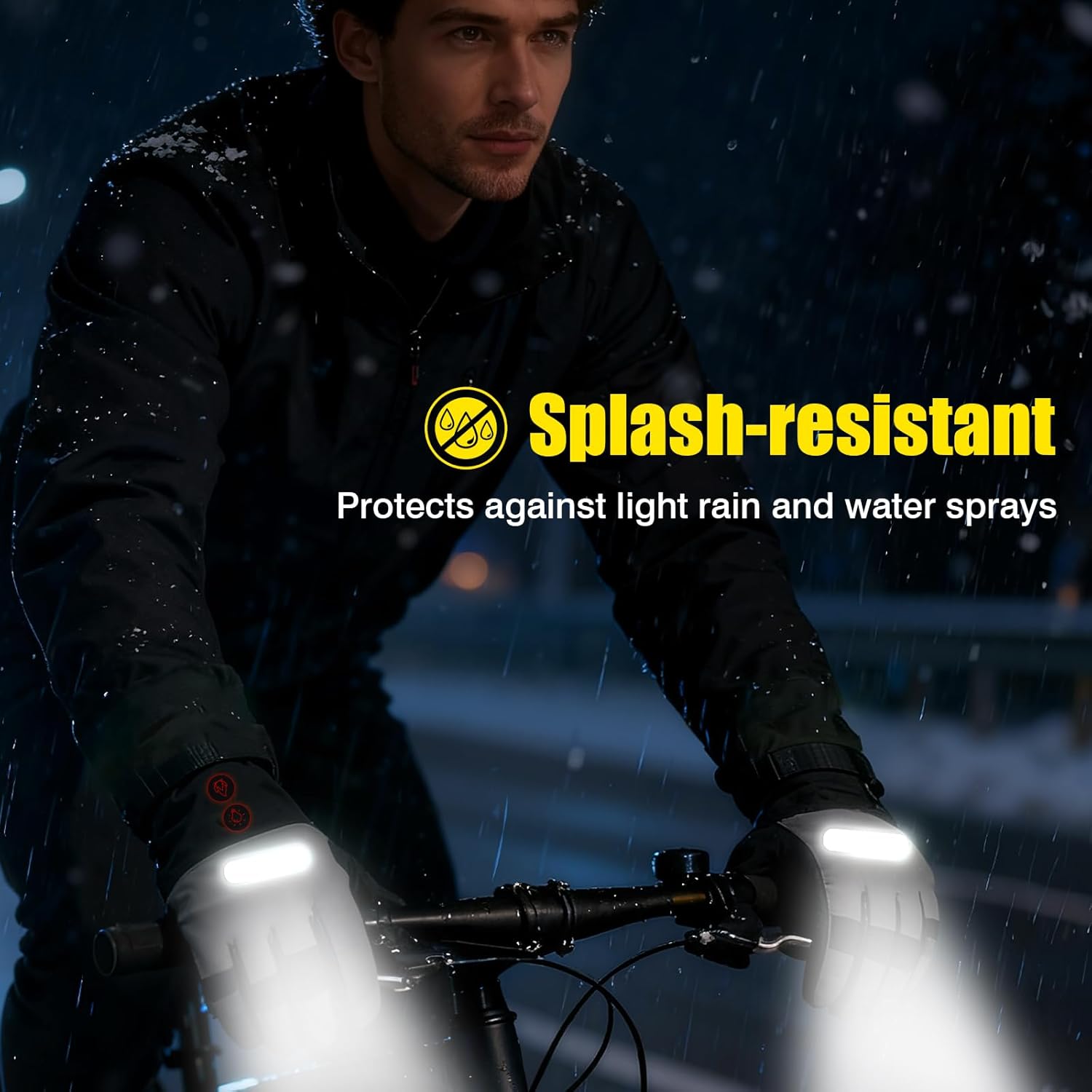 Heated Gloves with LED Flashlight, 7500mAh*2 Rechargeable Heated Gloves for Men Women, 3 Heating Modes with Touchscreen, Waterproof Electric Heated Ski Glove for Winter Outdoor Work Camping Arthritis