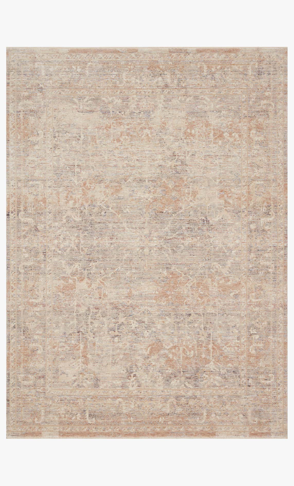 Loloi Faye Collection - Transitional Power Loomed Rug in Beige & Blue (FAY-05)